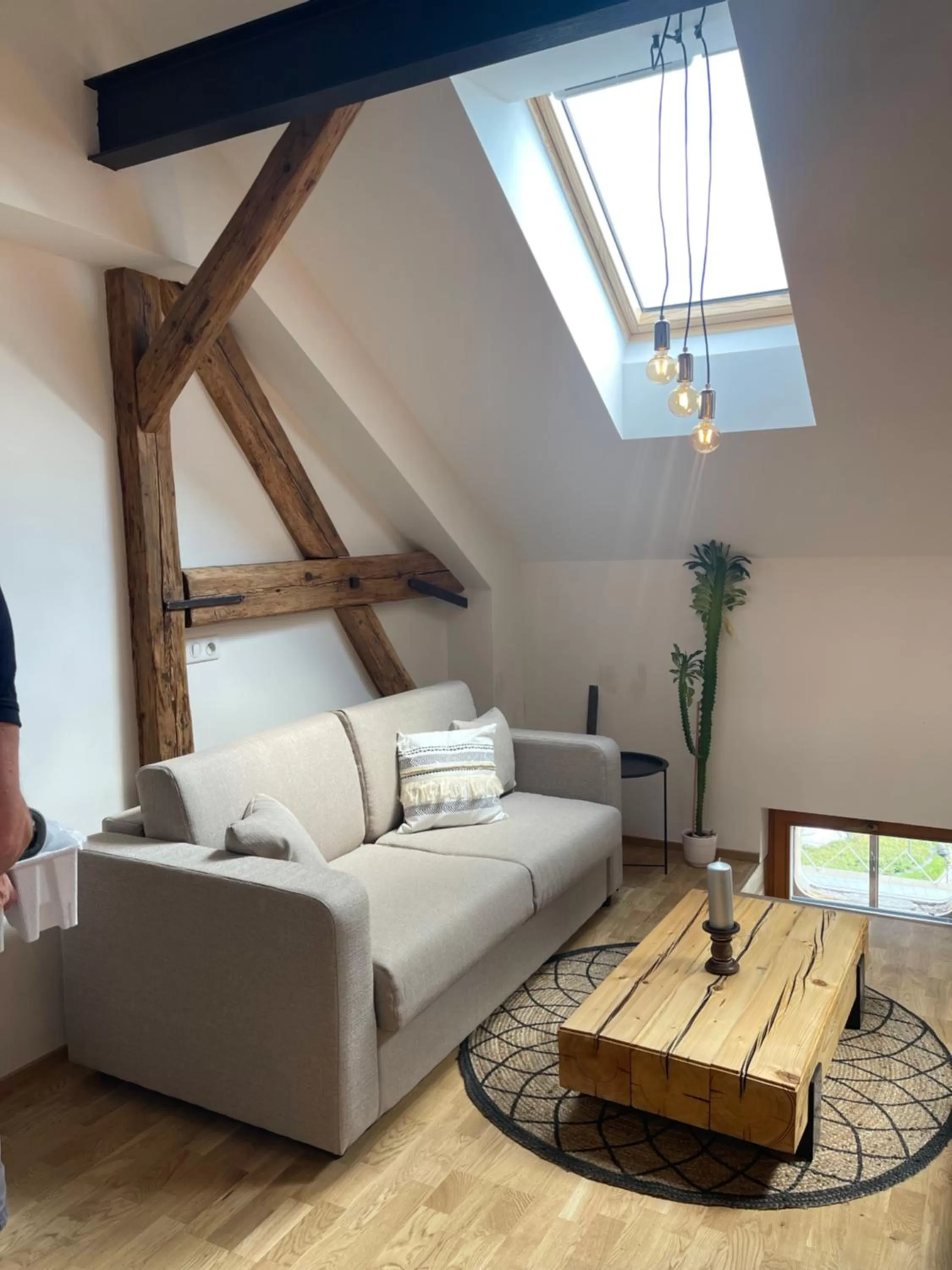 Living room, Bed in Apartmány Marienhof