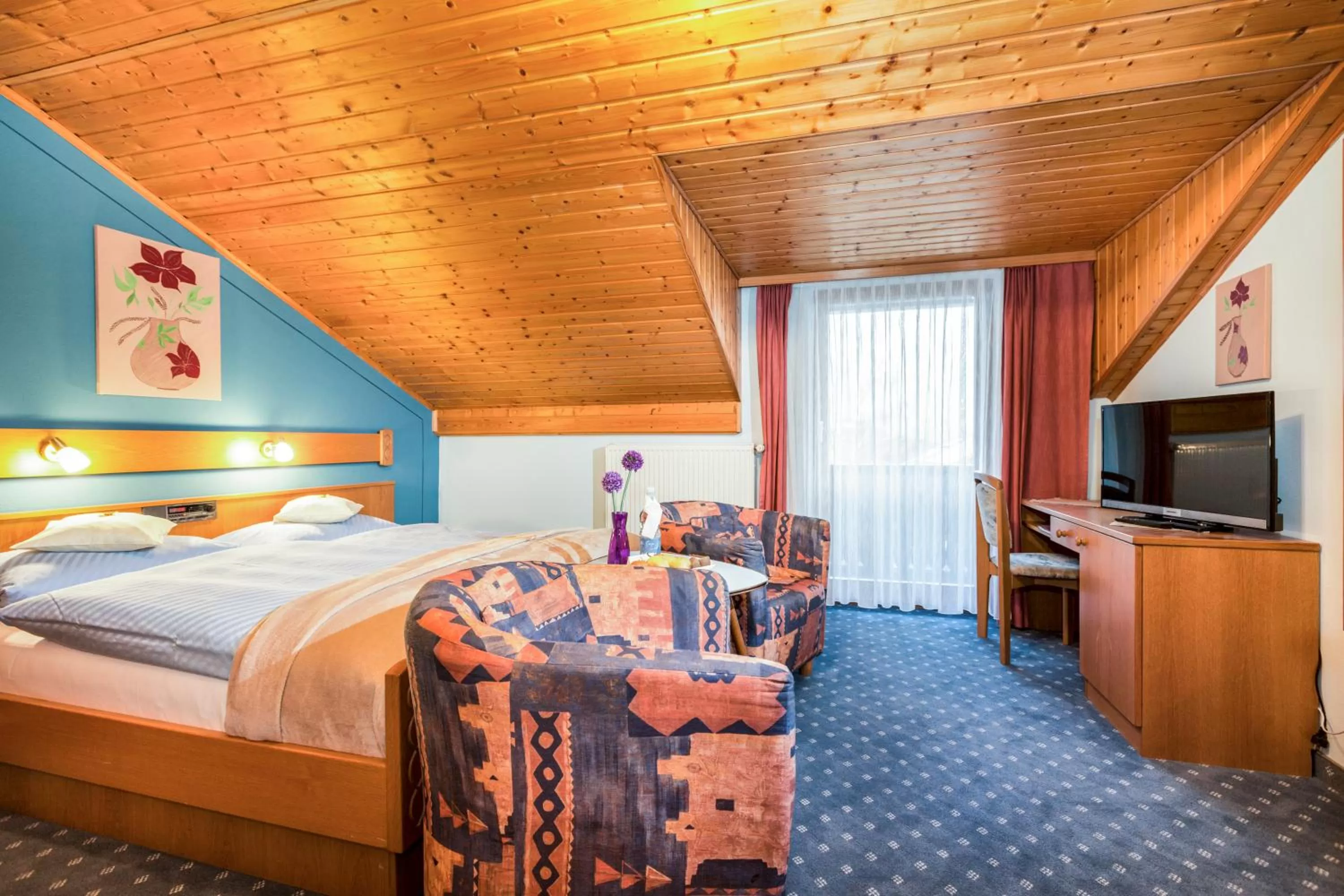 Bed in Genusshotel Hohenbogen