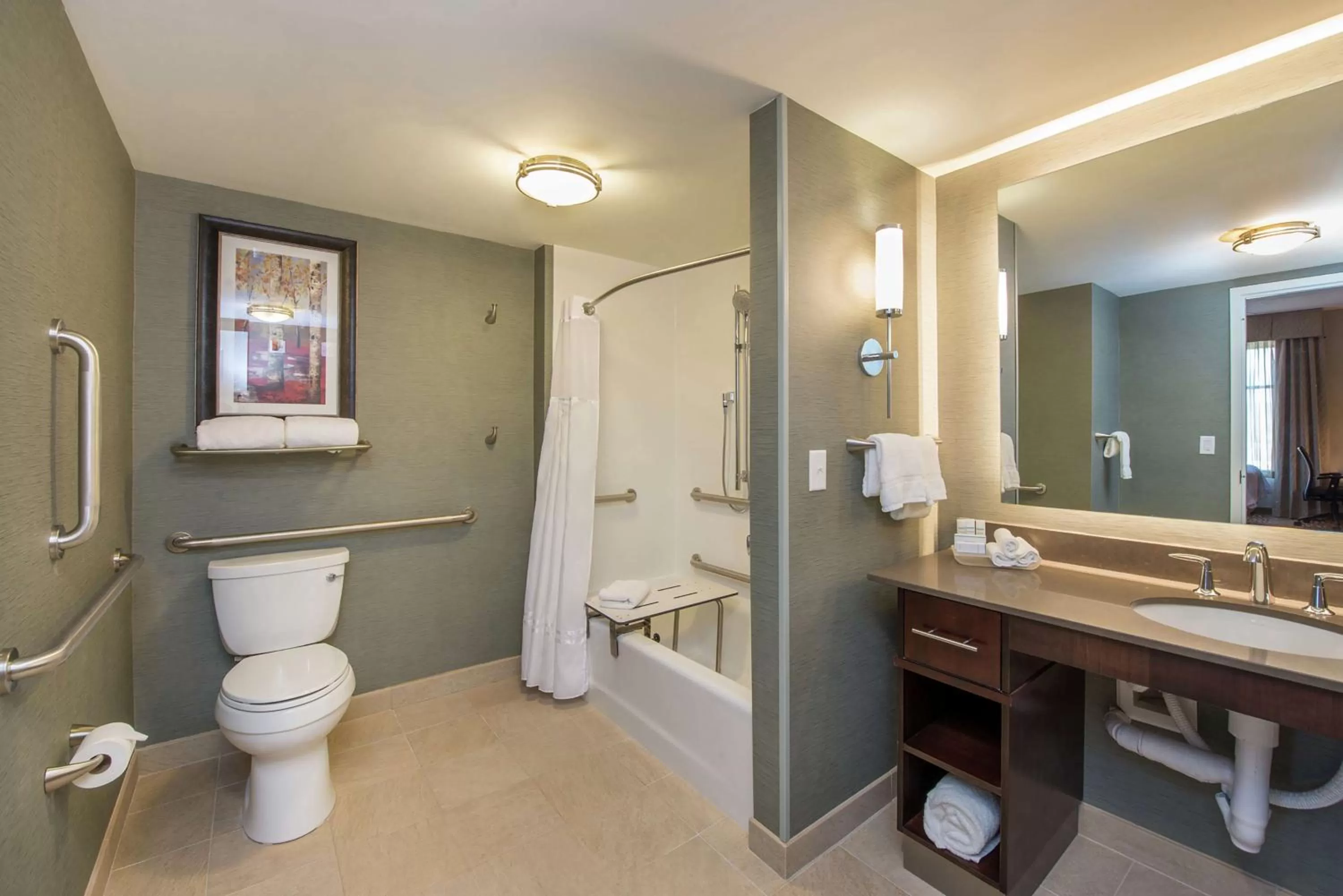 Bathroom in Homewood Suites by Hilton Boston Marlborough