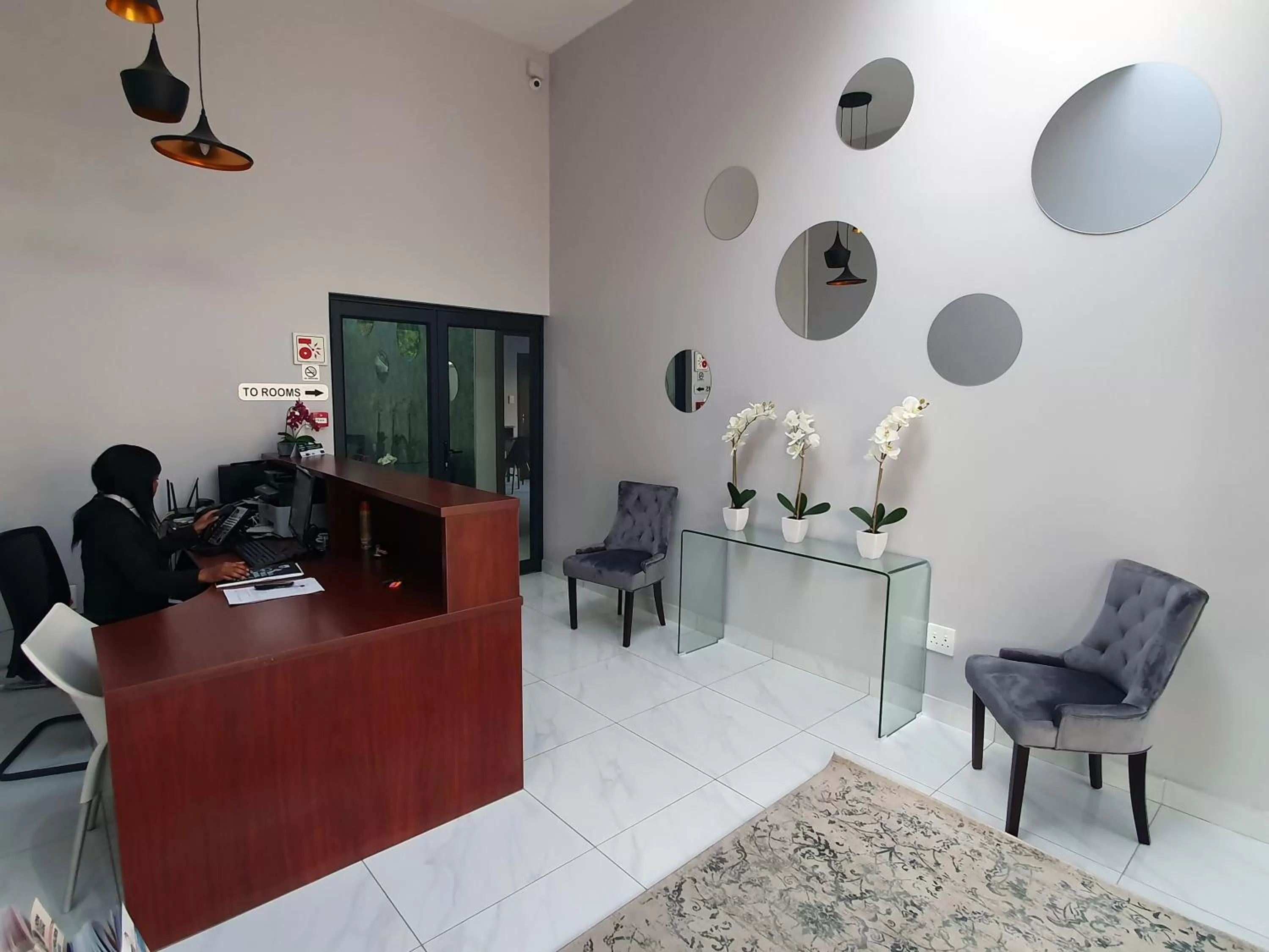 Lobby or reception in La Orchard Hotel