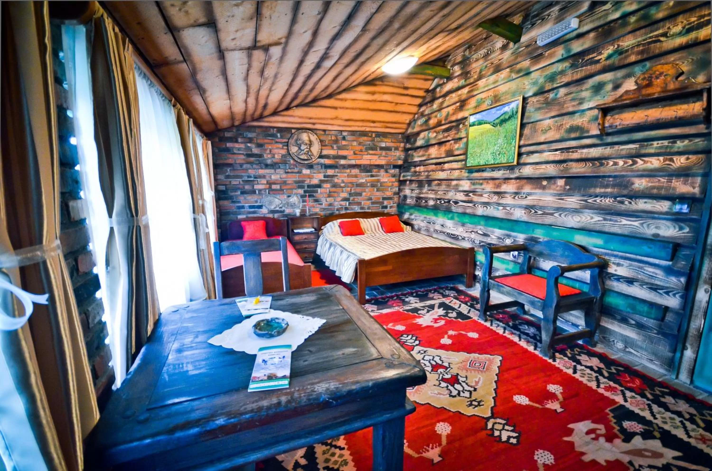 Bed in B&B Etno Village Sunčana Reka