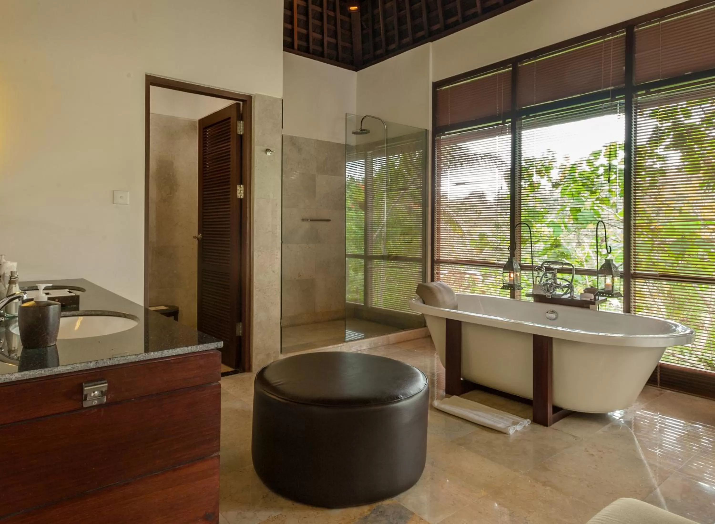 Shower in Komaneka at Bisma Ubud