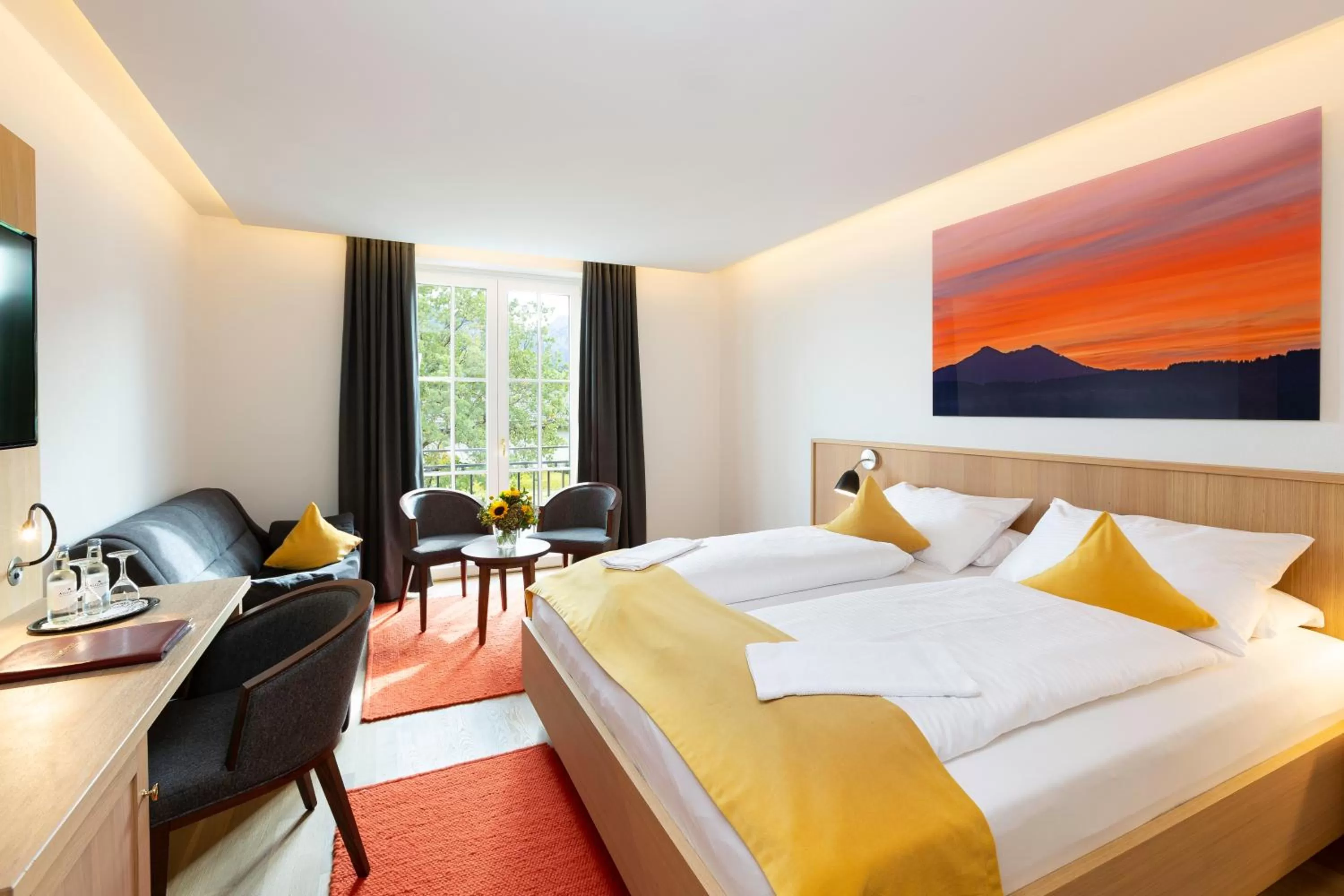 Photo of the whole room, Bed in Hotel Hirsch