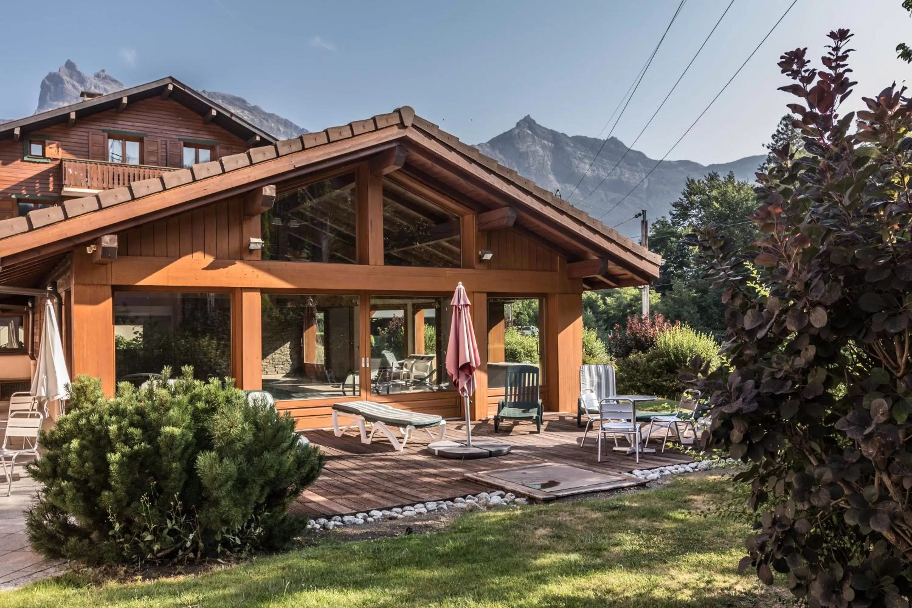 Garden in Hôtel des 2 Gares
