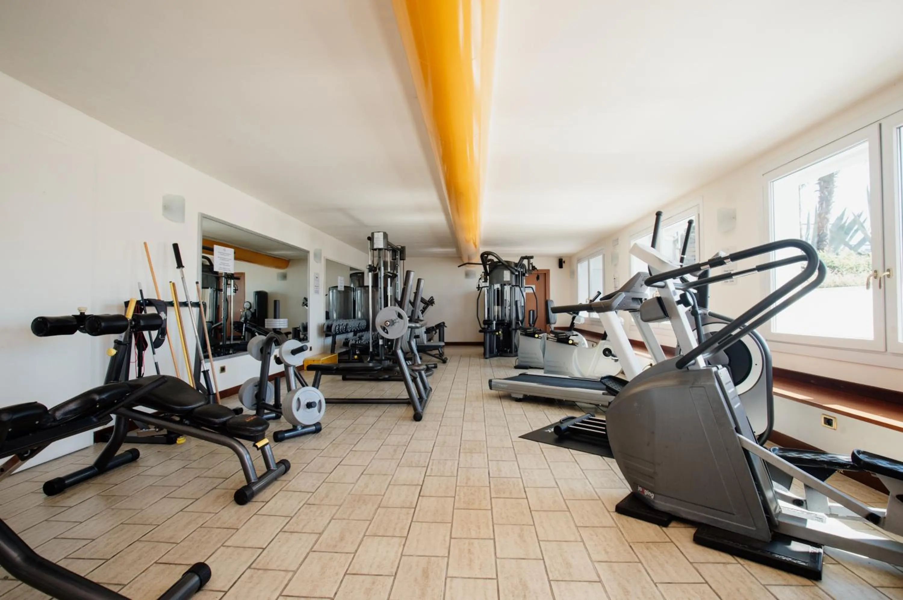 Fitness centre/facilities in Poiano Garda Resort Hotel