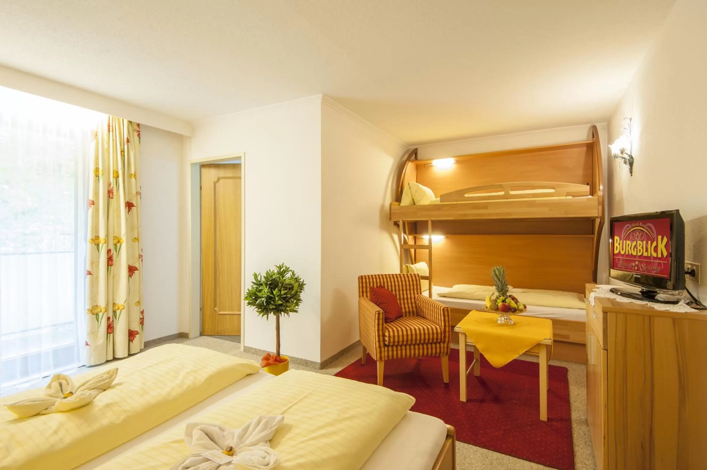 Photo of the whole room, Bed in Hotel-Restaurant Burgblick