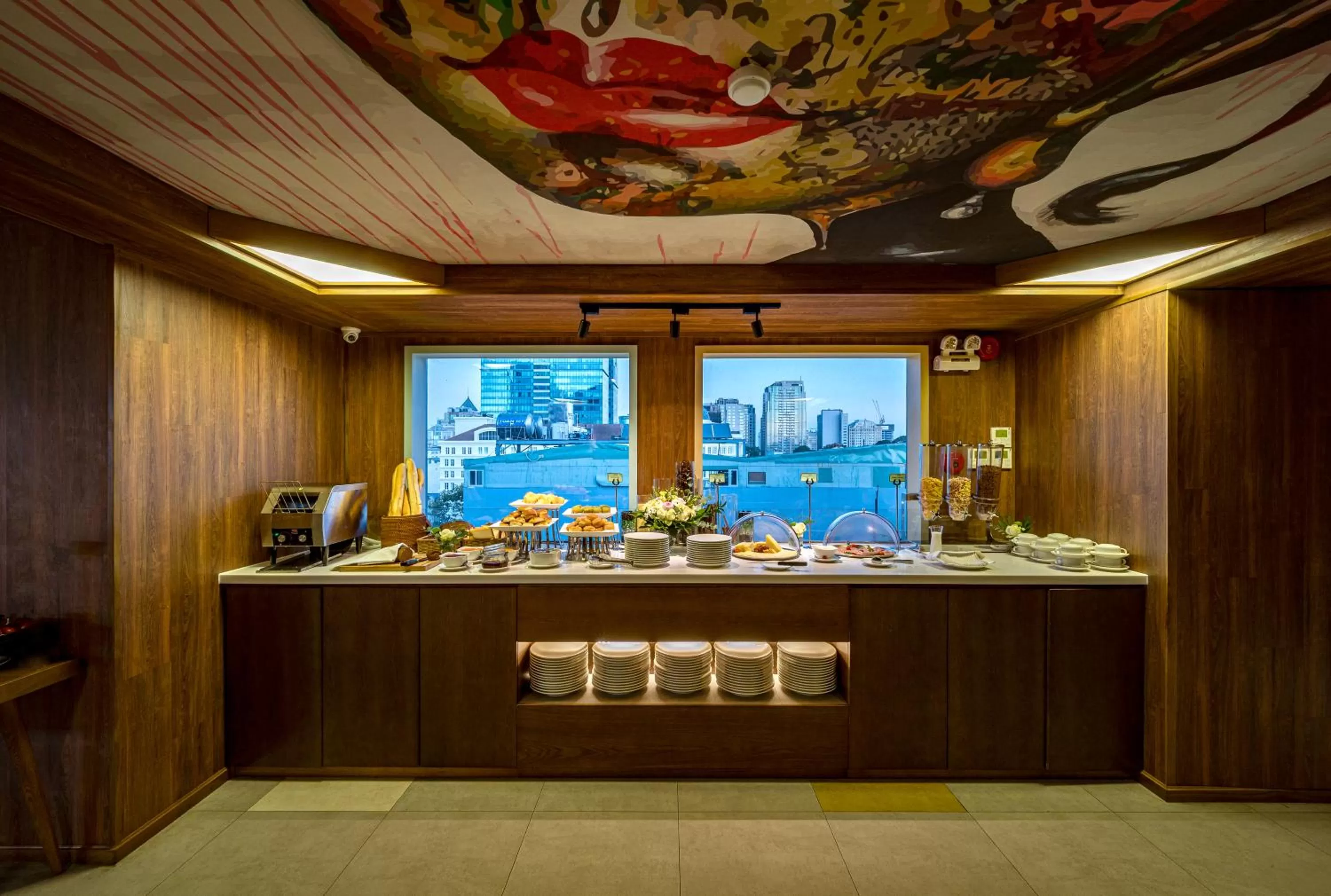Buffet breakfast in Icon Saigon - LifeStyle Design Hotel