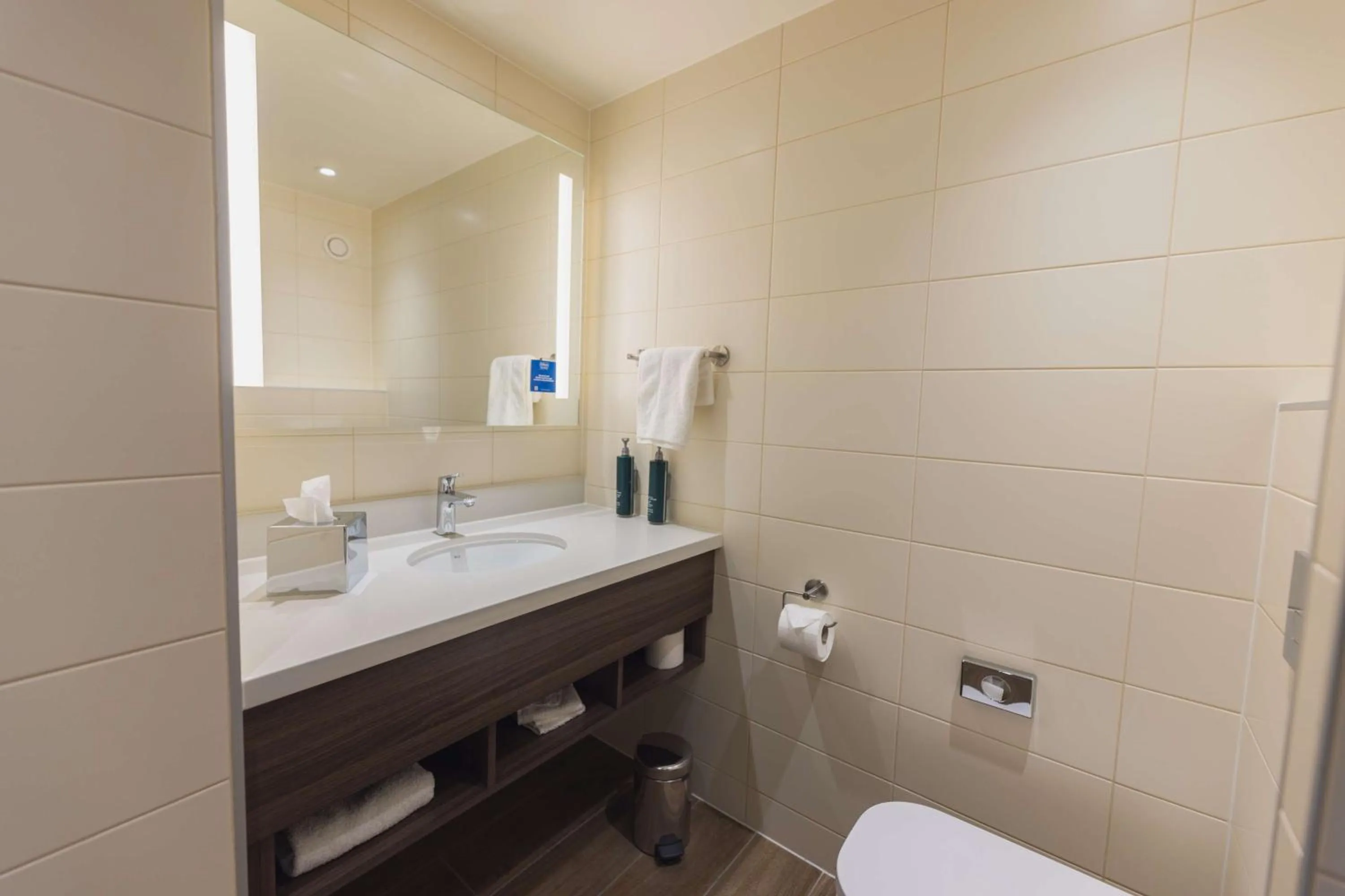 Toilet in Hilton Garden Inn Birmingham Airport Uk