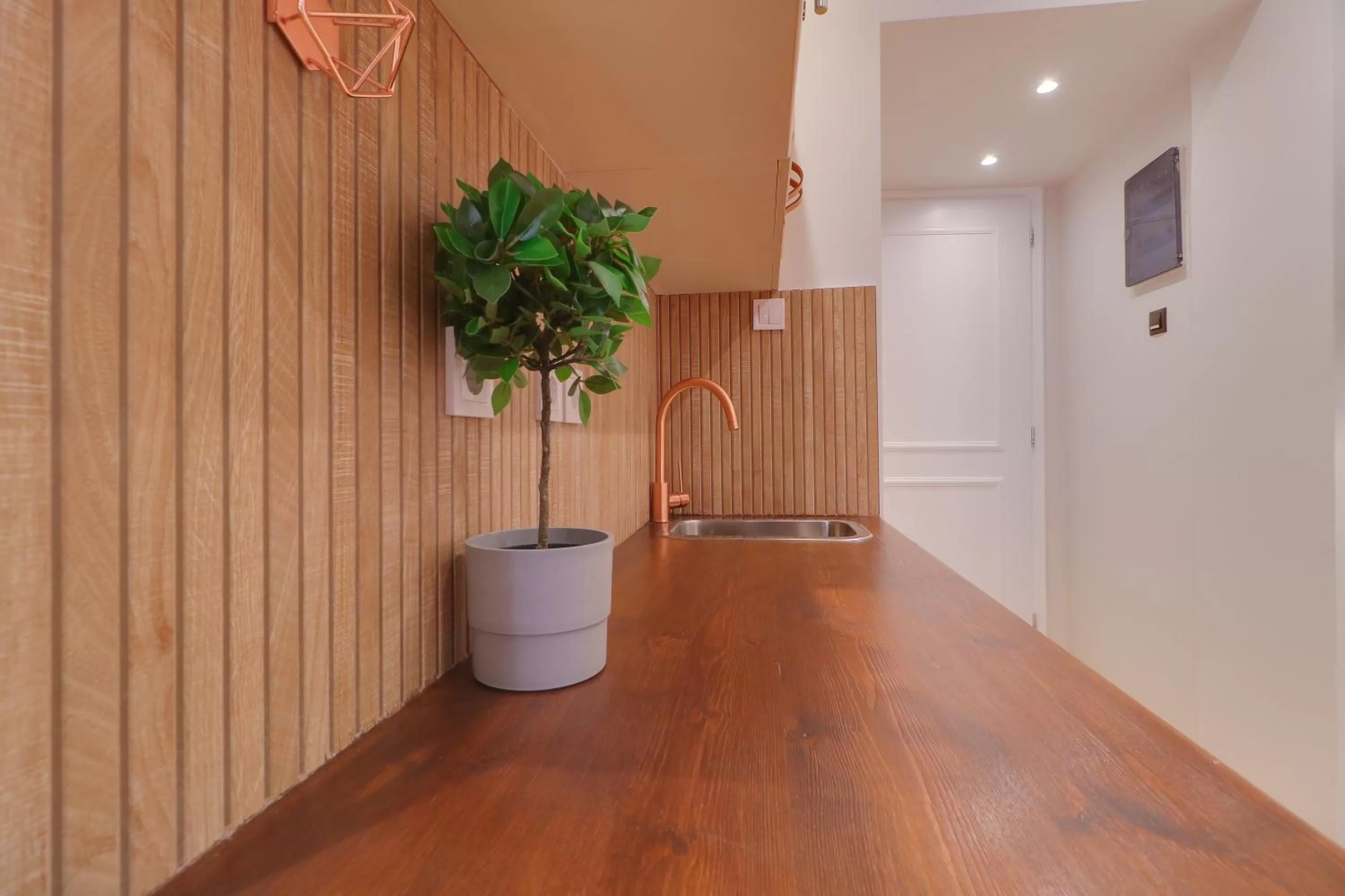 Kitchen or kitchenette in AthINN Residence