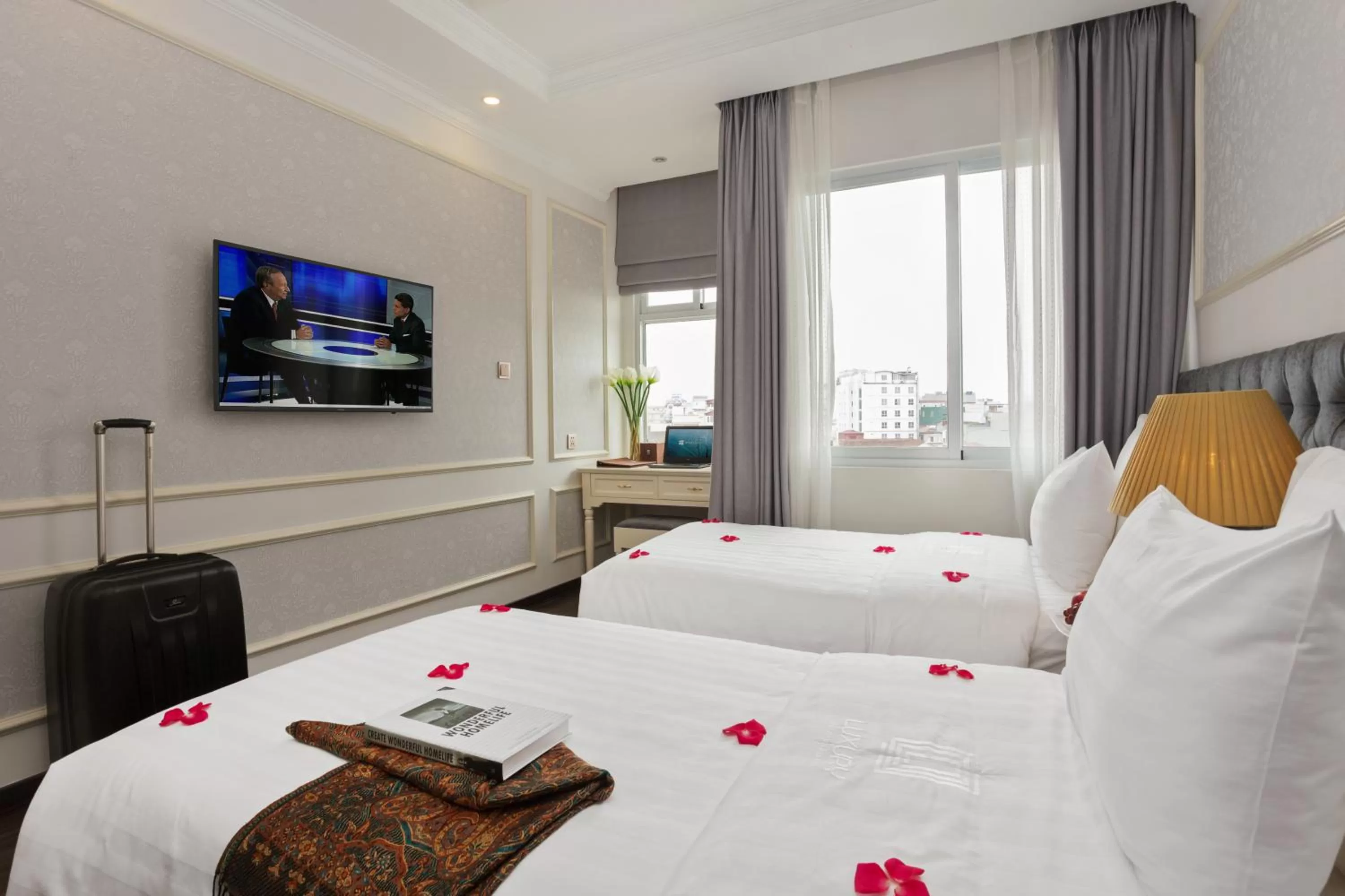 Bedroom, Bed in Luxury Old Quarter Hotel & Gym