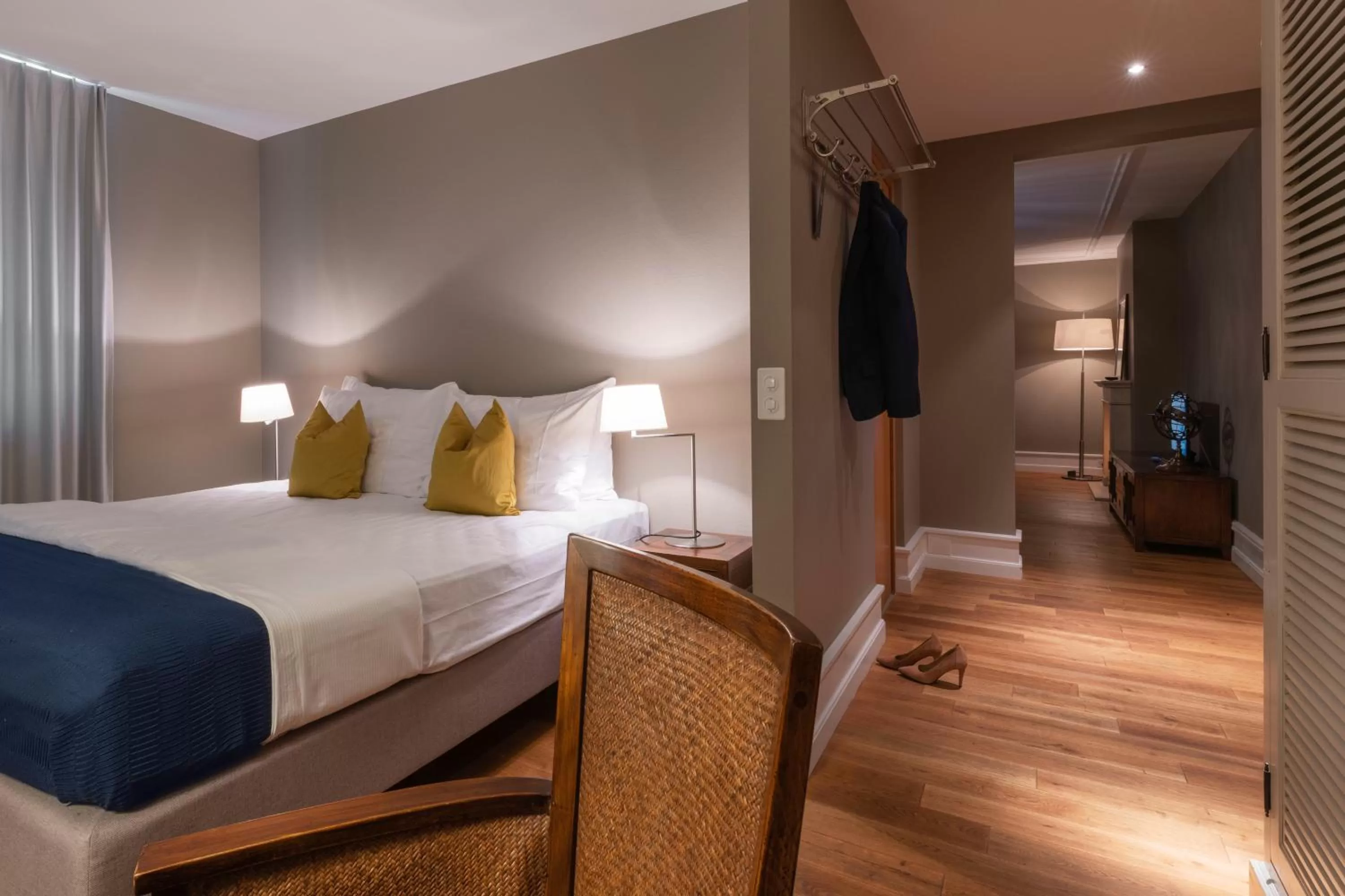 Bed in Blue City Boutique Hotel