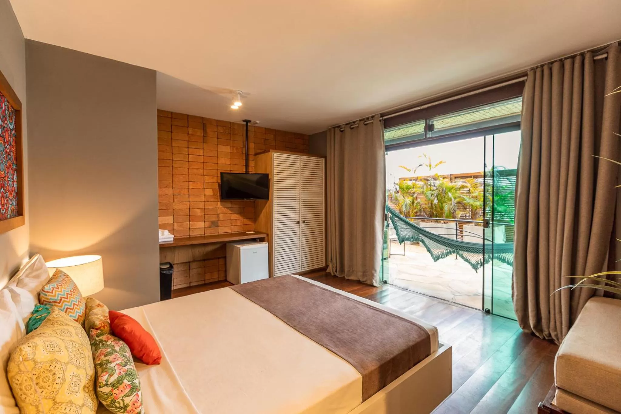 Bed in Bravo Pousada Design