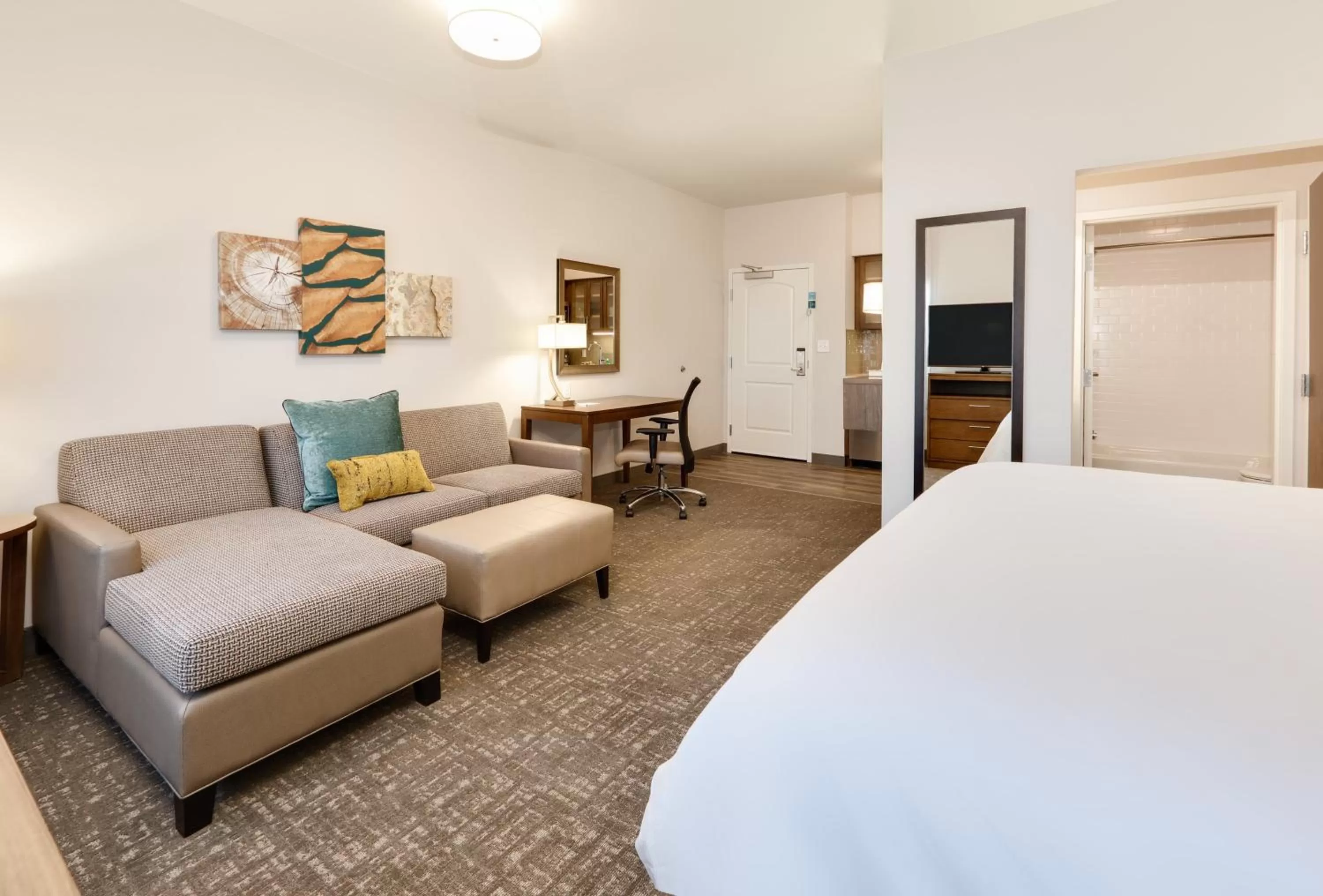 Photo of the whole room, Bed in Staybridge Suites - Oklahoma City - Downtown by IHG