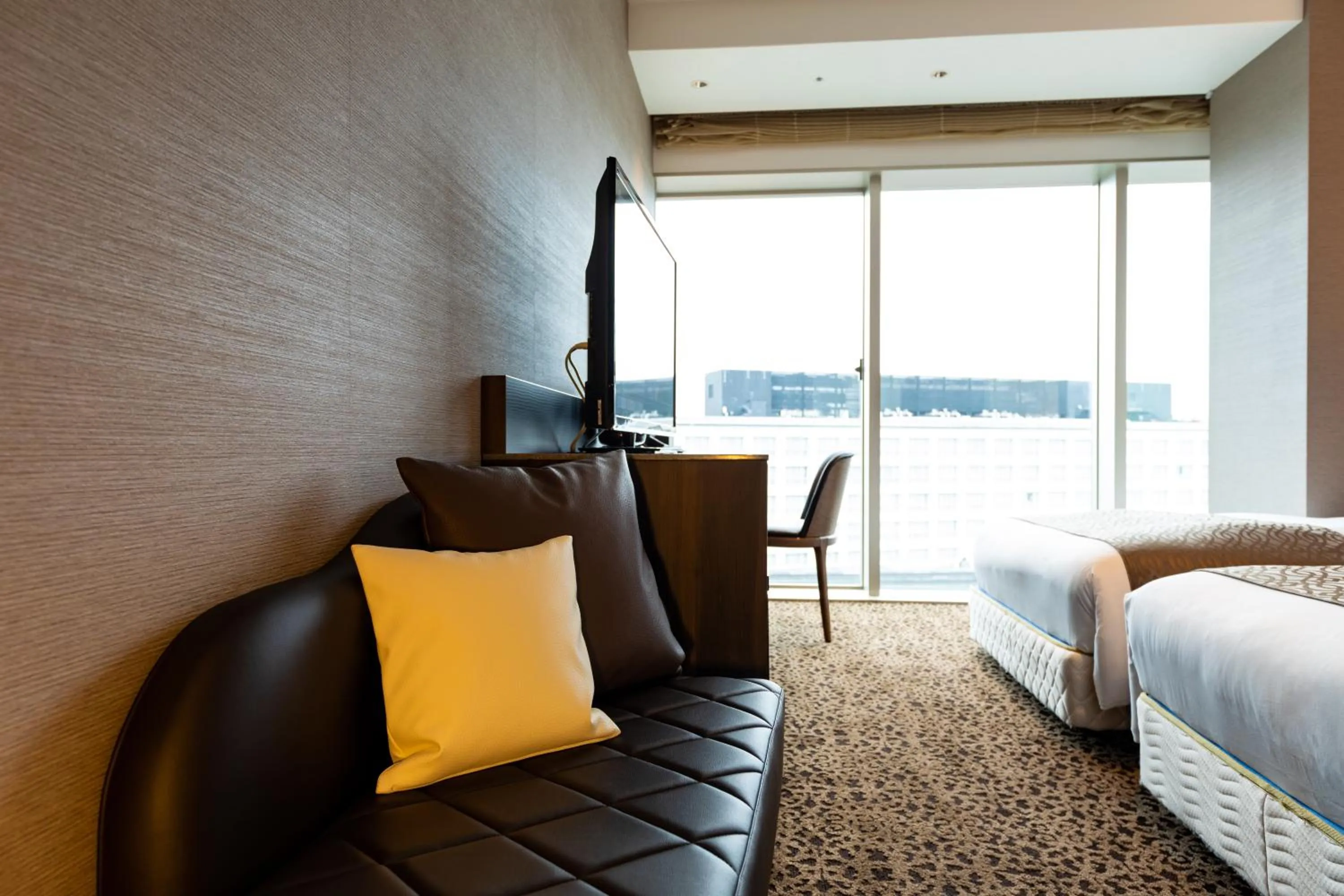 View (from property/room), Bed in Piazza Hotel Nara