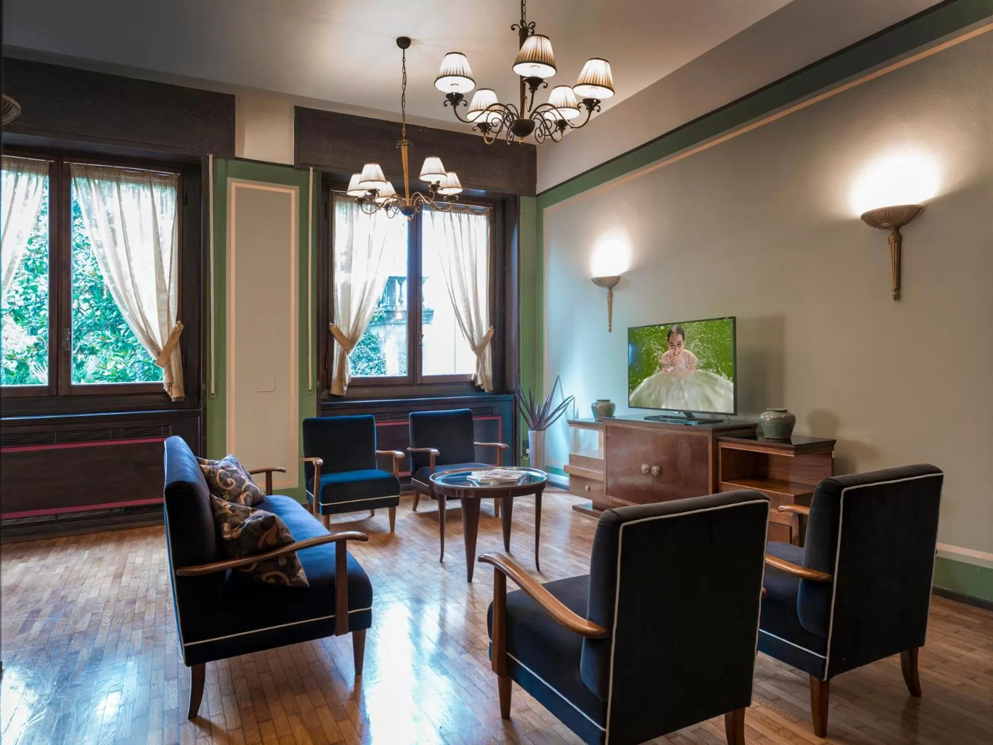 Communal lounge/ TV room in Grand Hotel Castrocaro Longlife Formula