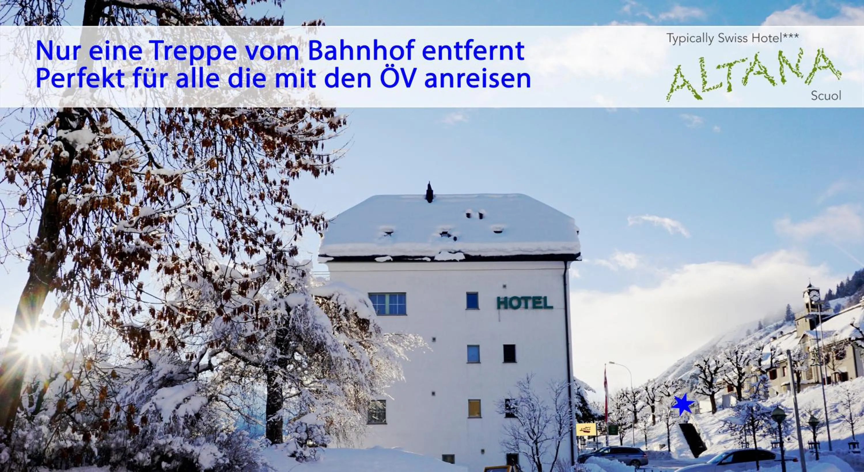 Property building in Typically Swiss Hotel Altana