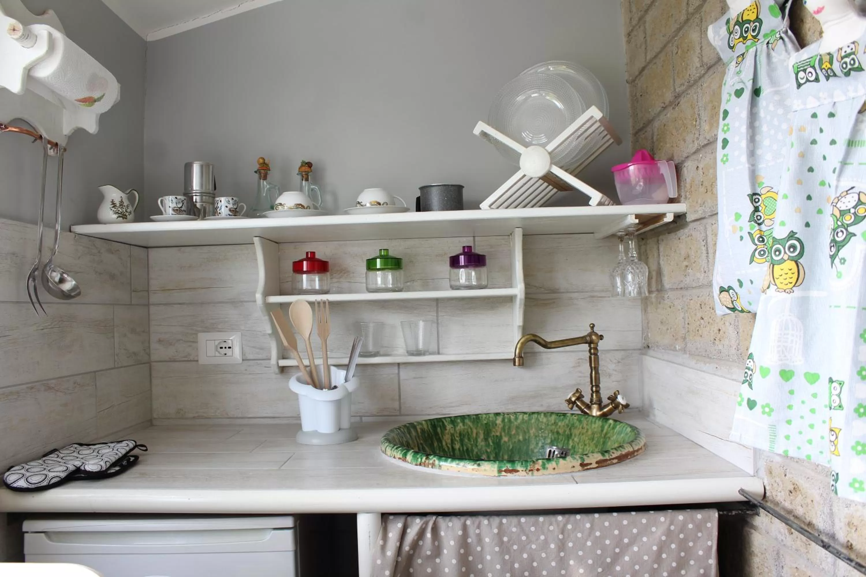 Kitchen or kitchenette in Bed and Breakfast Romantica Evasione