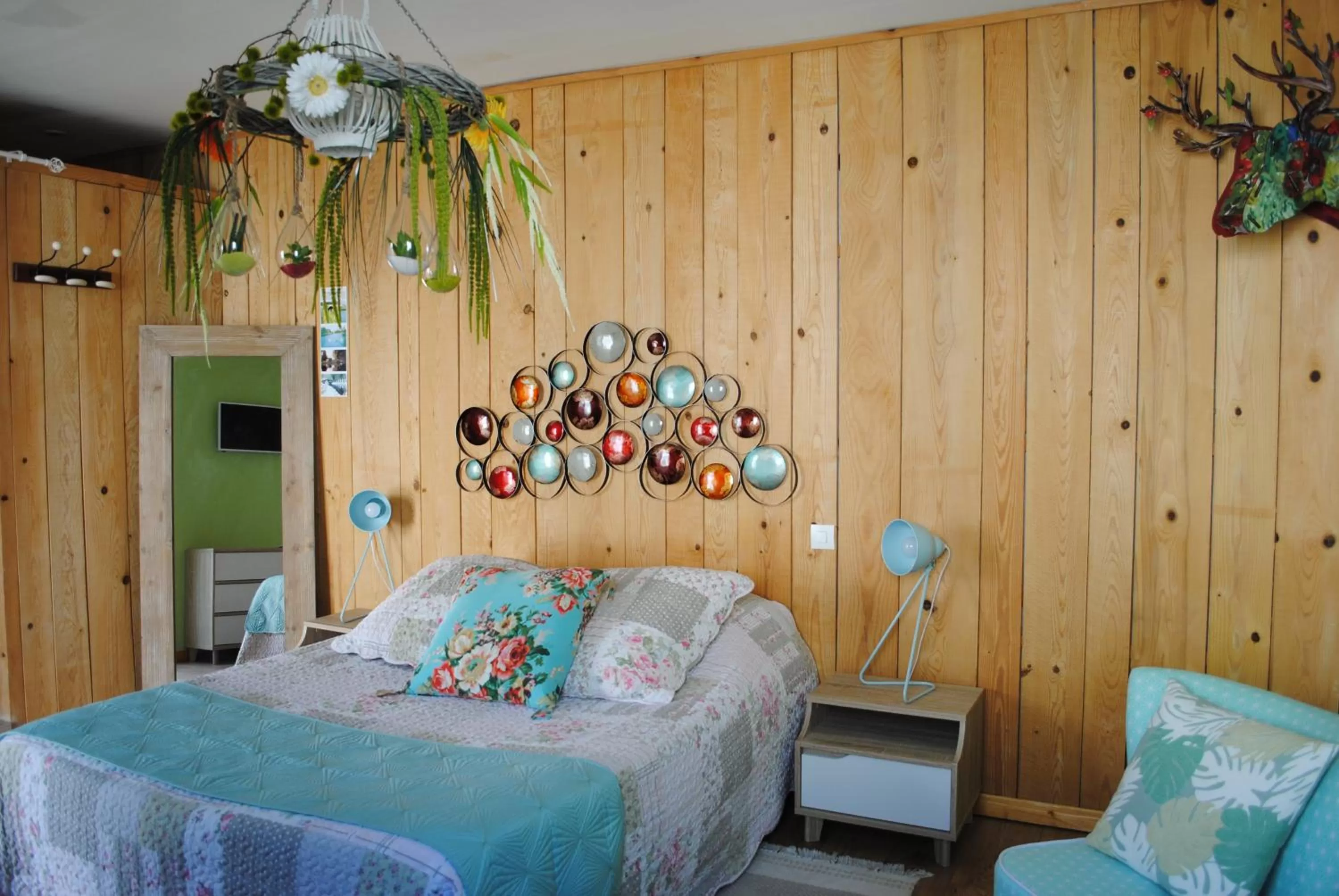 Bed in Chambres d'hôtes & Spa le Relais de la Cavayere