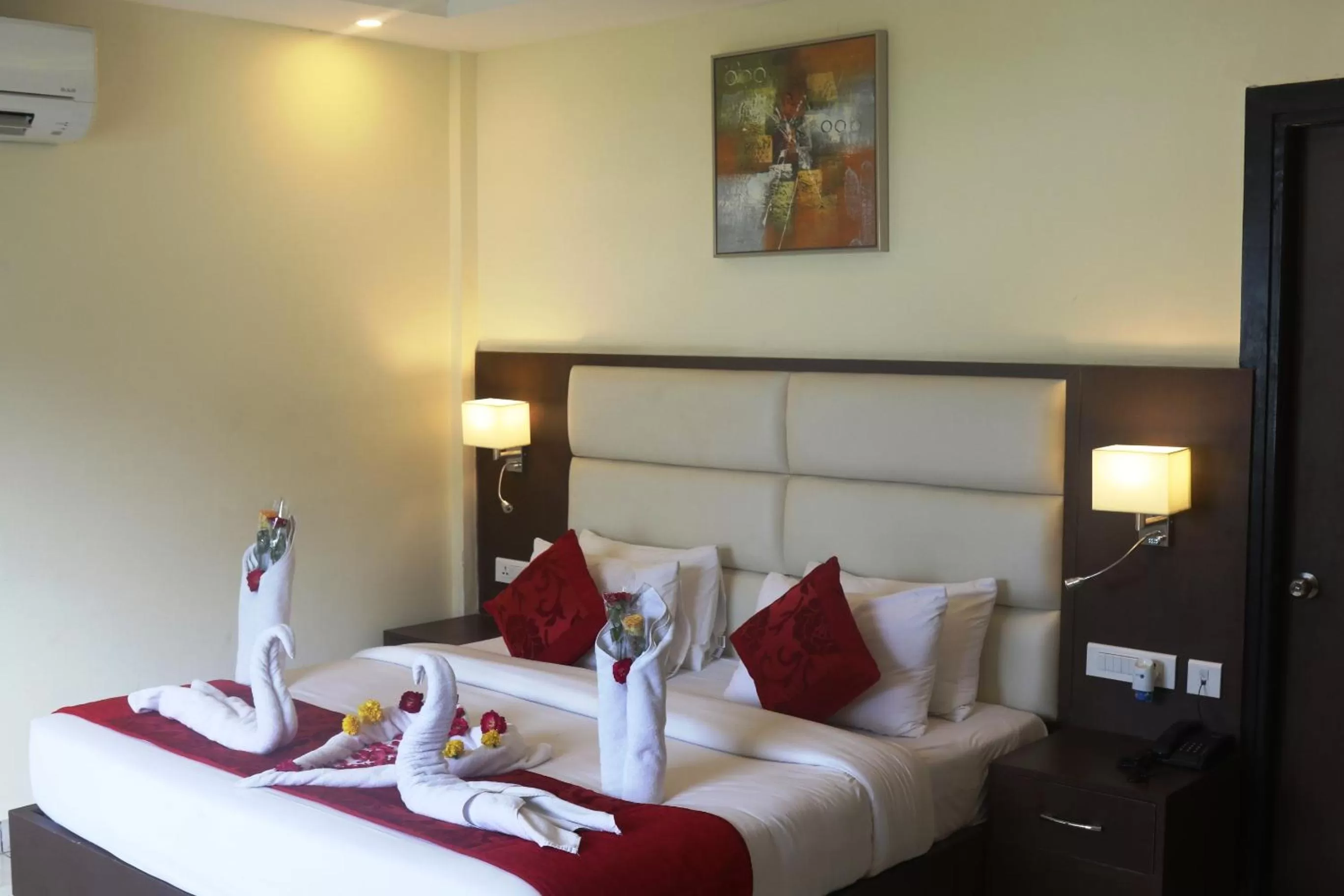 Bedroom, Bed in Indira Nikunj Rubystone Exotic