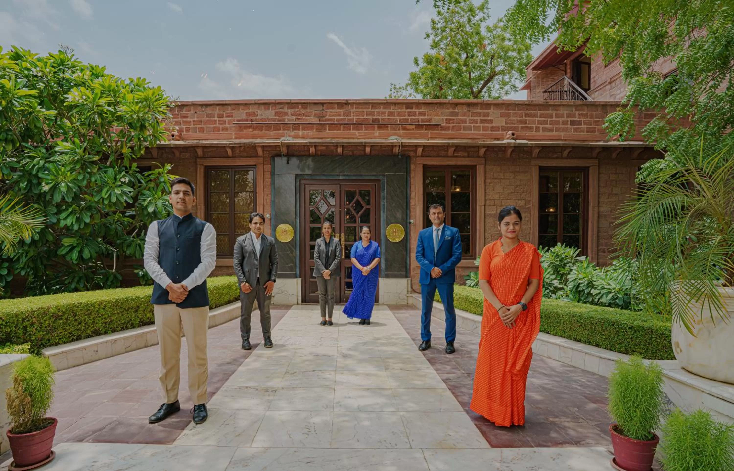 Facade/entrance in Ajit Bhawan - A Palace Resort