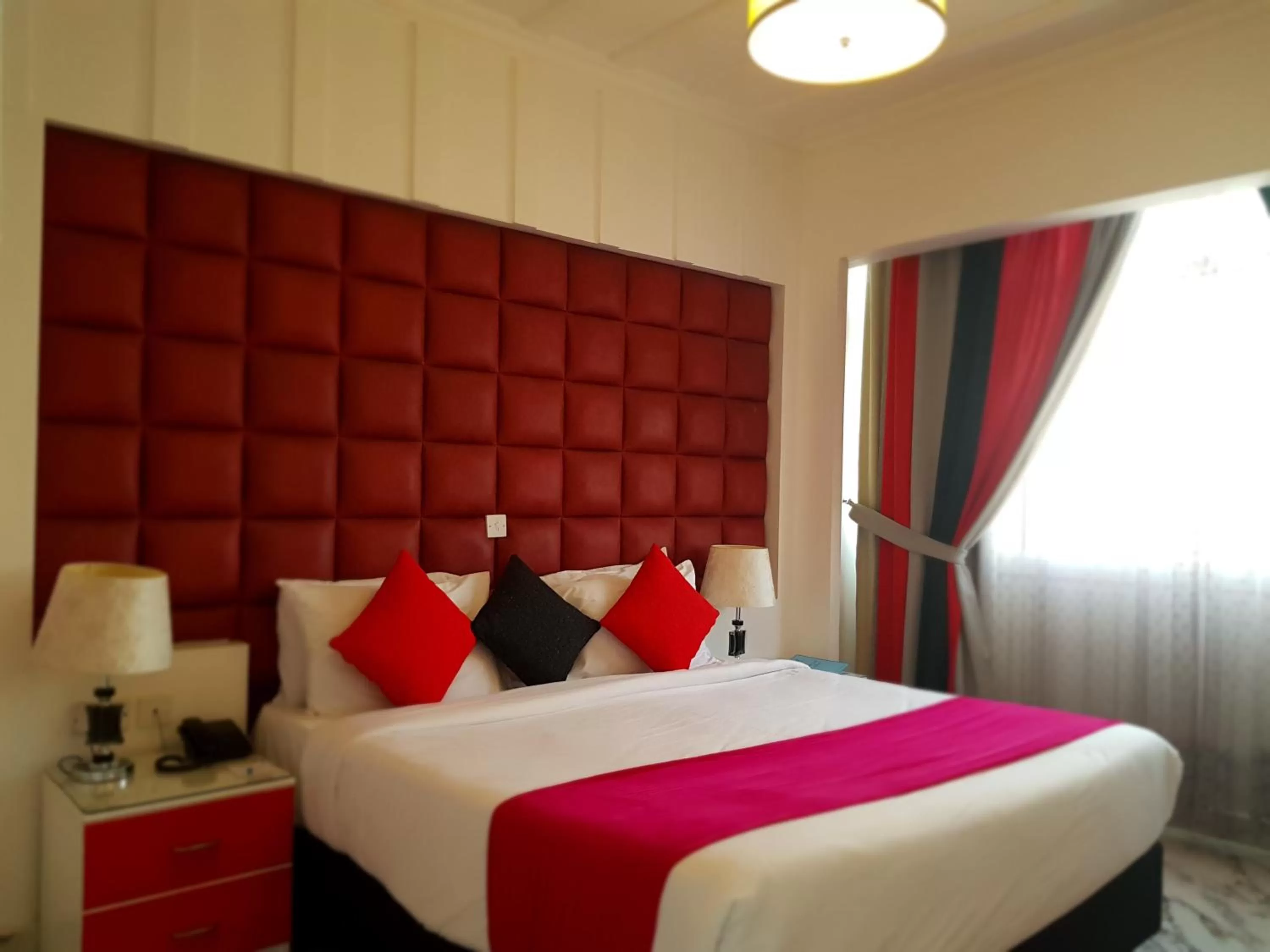 Bed in Kuwait Continental Hotel