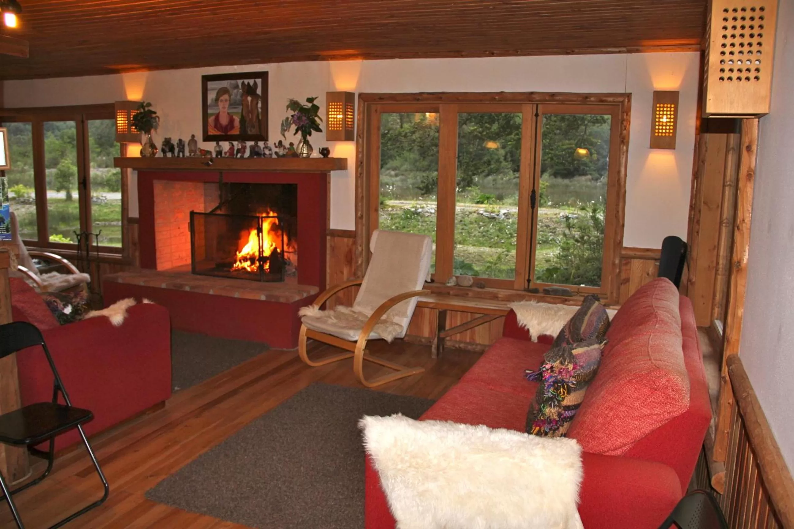 Living room, Seating Area in Posada Queulat