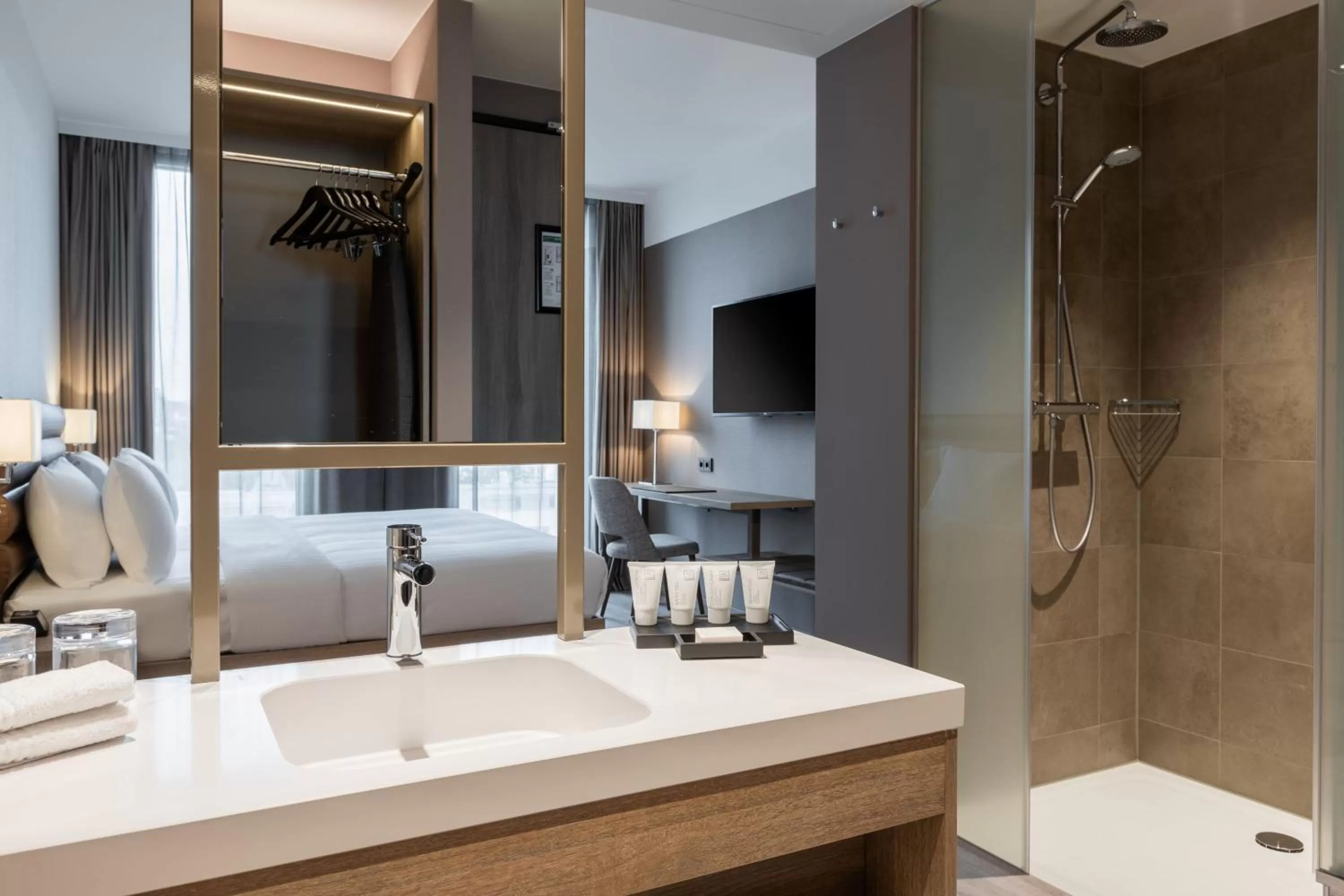 Bathroom in AC Hotel by Marriott Wuerzburg