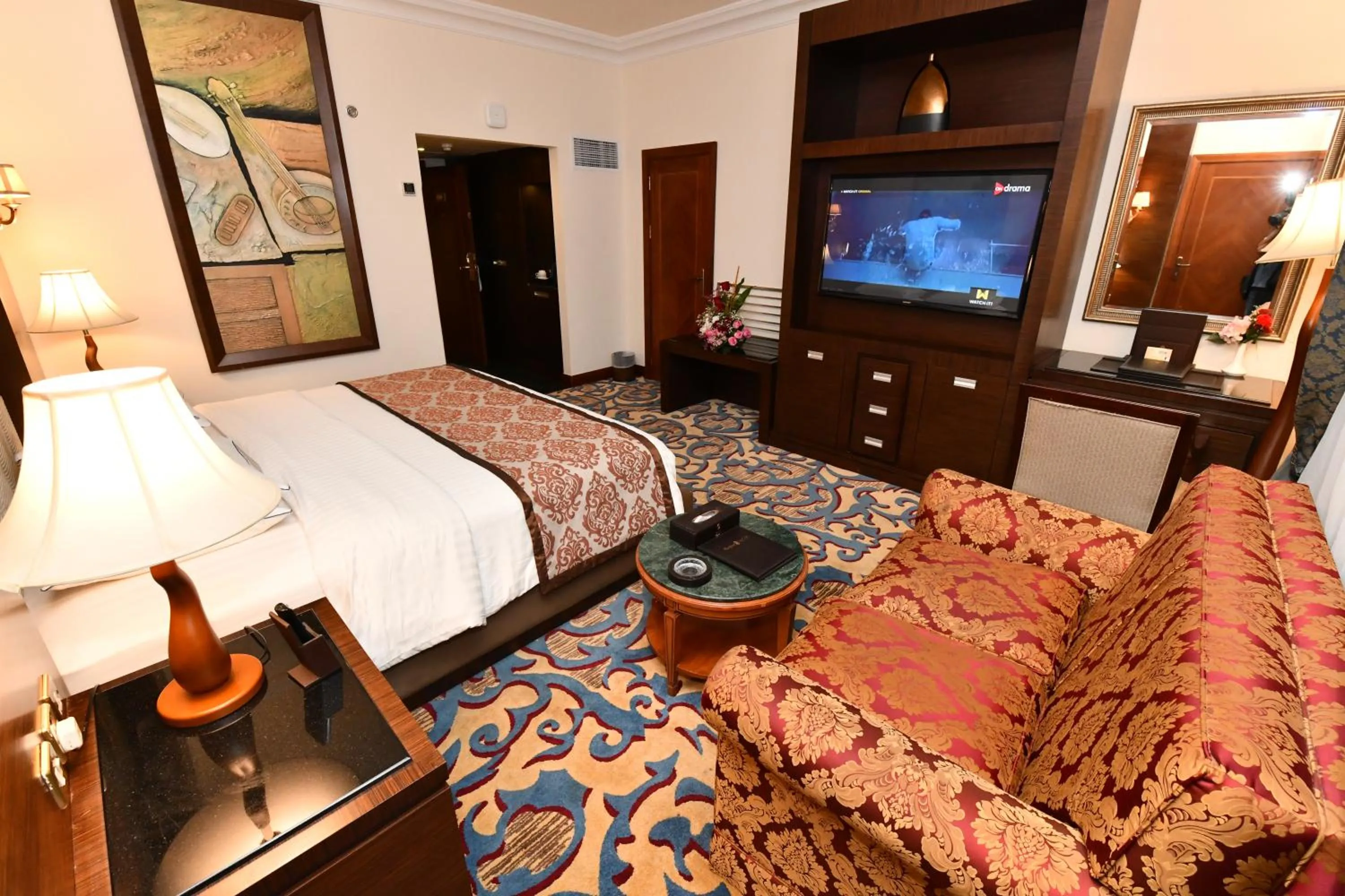 Decorative detail, Bed in Casablanca Hotel Jeddah