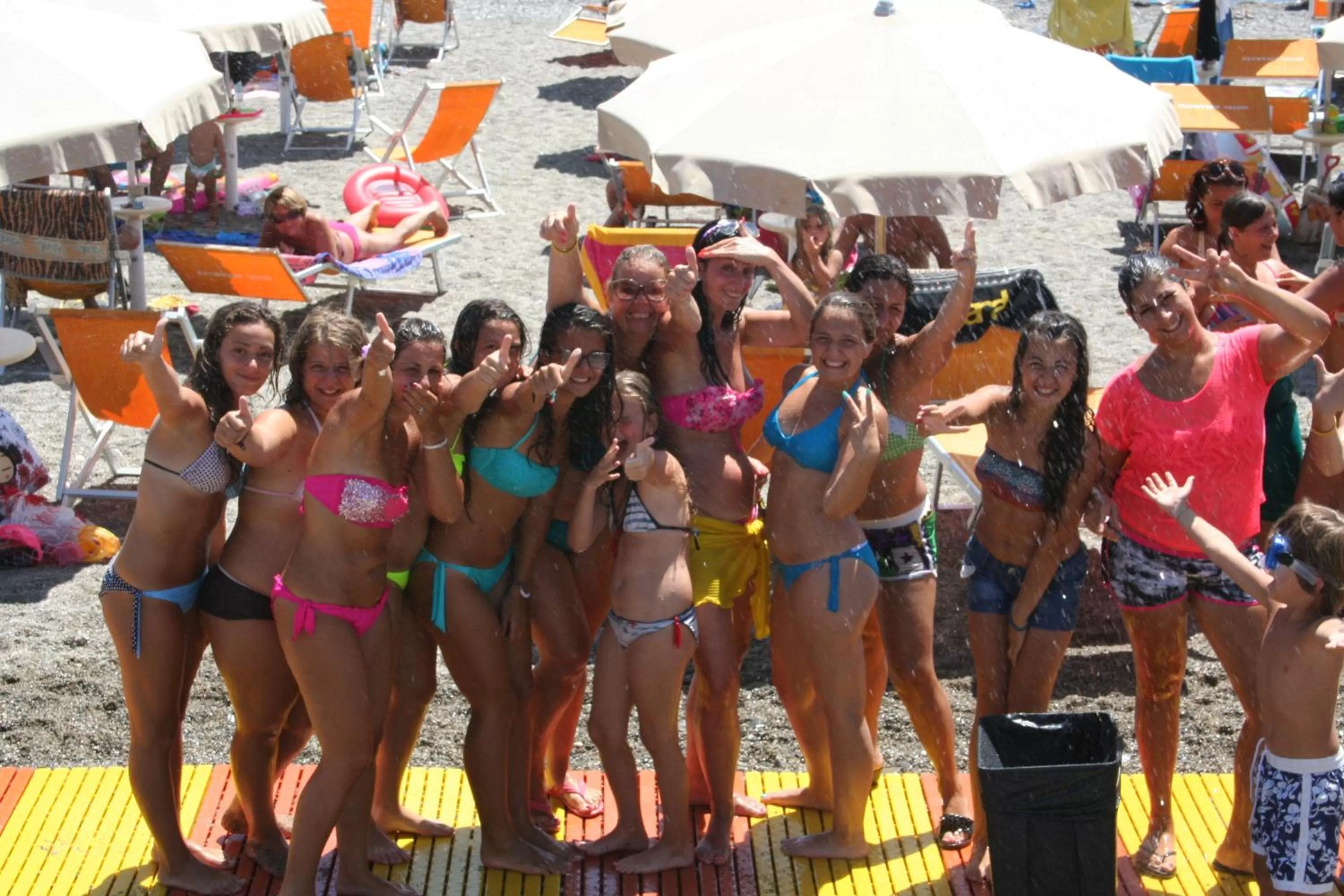 group of guests in Hotel Miramare