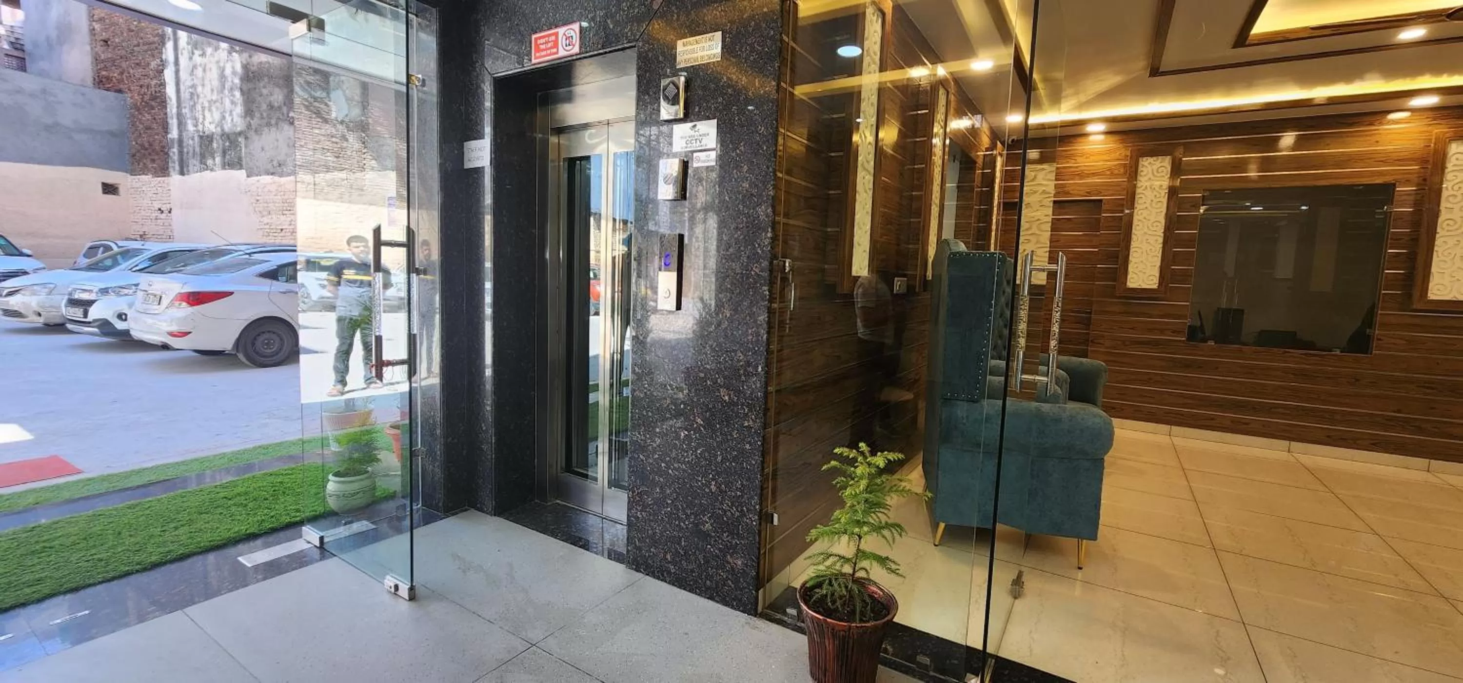 elevator in Hotel The Vaishvik