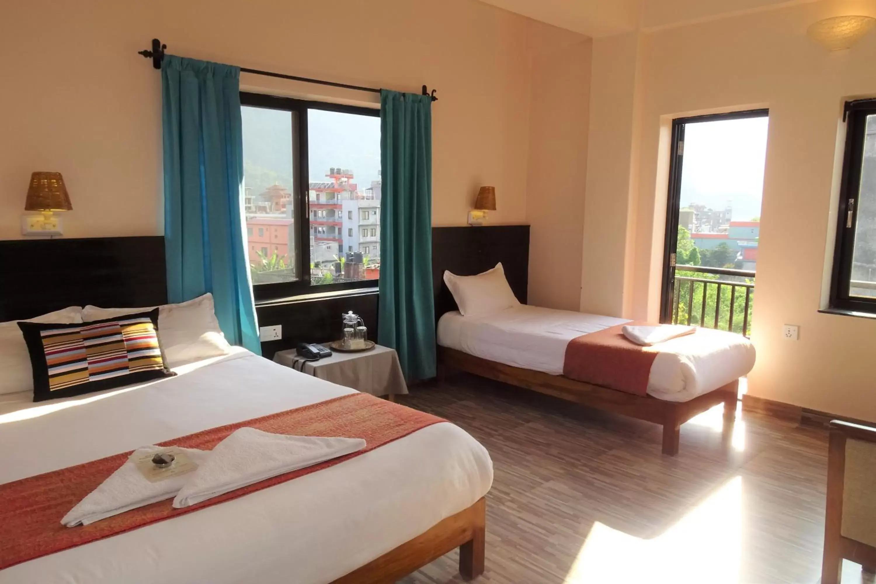 Deluxe Double or Twin Room with Balcony - single occupancy in Hotel Karuna Deluxe Double or Twin Room with Balcony - single occupancy in Hotel Karuna