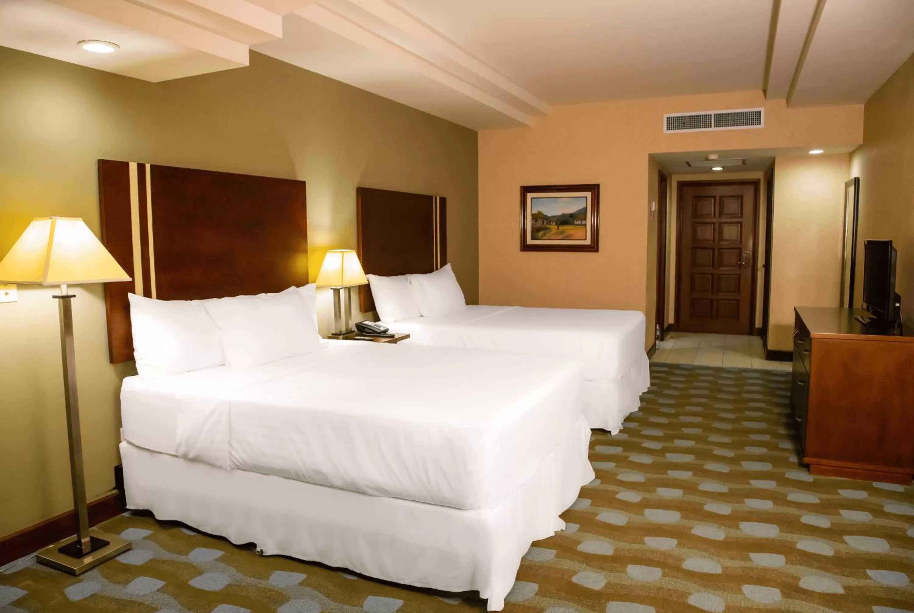 Bed in Hotel Plaza Juan Carlos