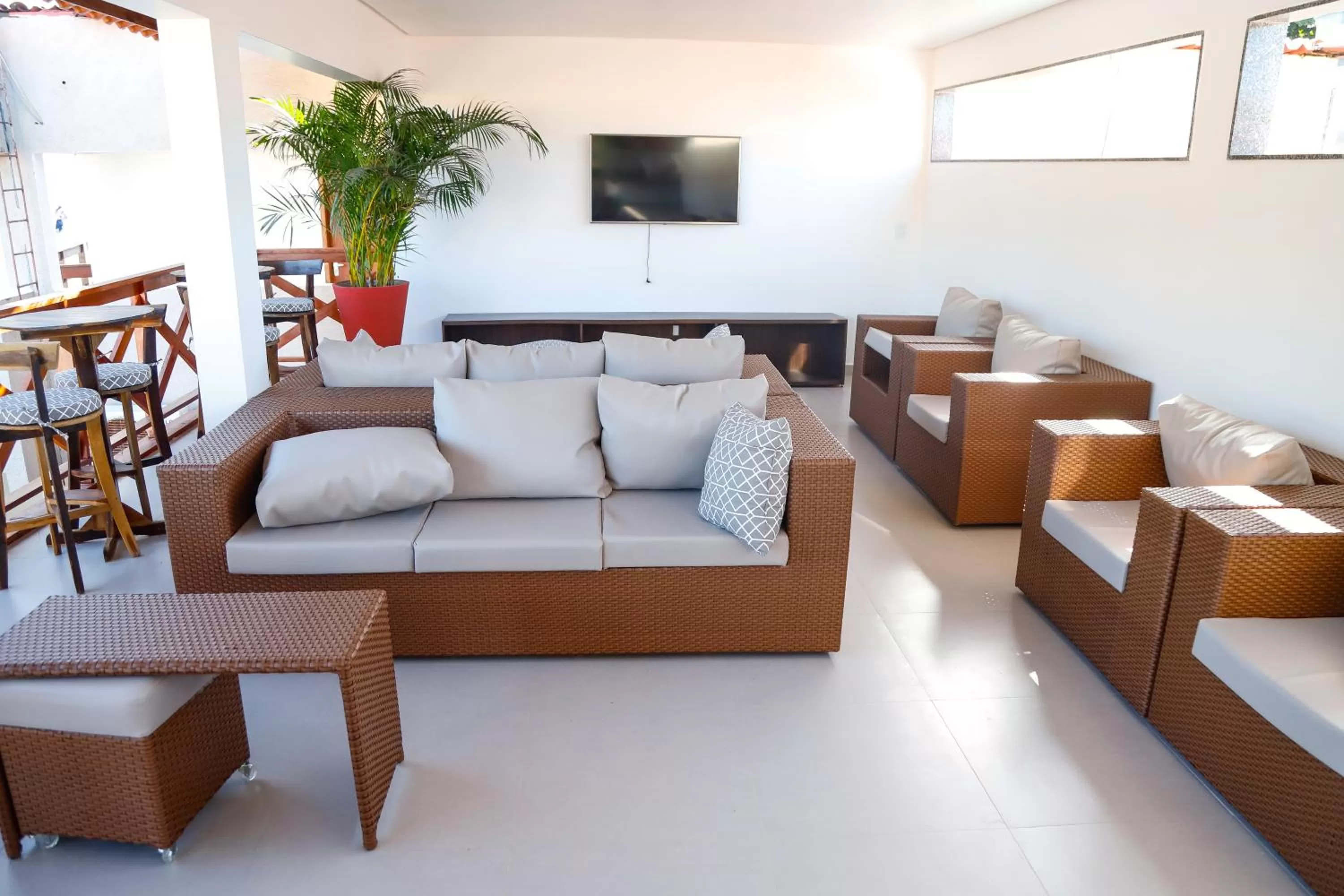 Seating Area in Pousada Sol e Mar