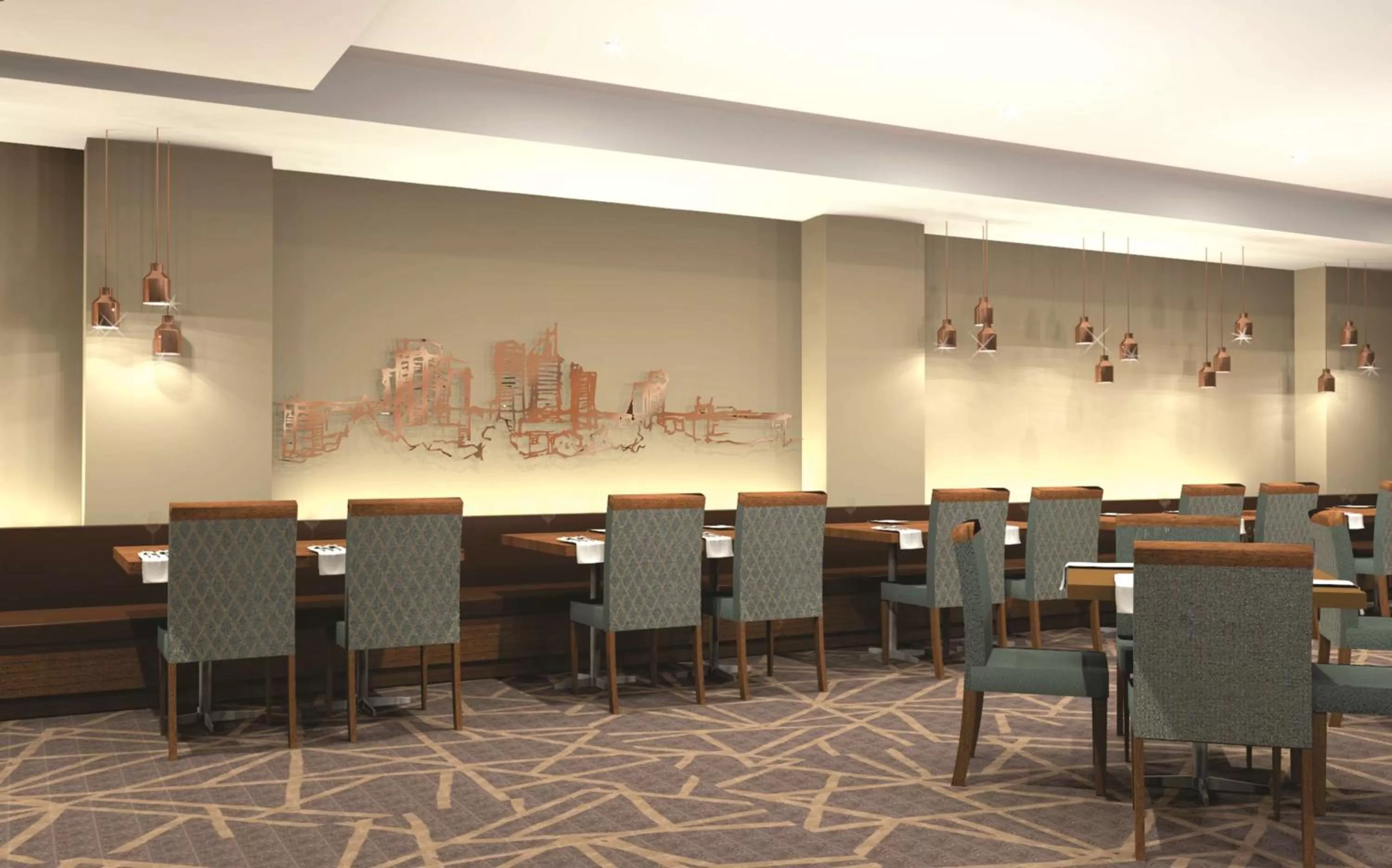 Restaurant/places to eat in Hilton Garden Inn Society Business Park