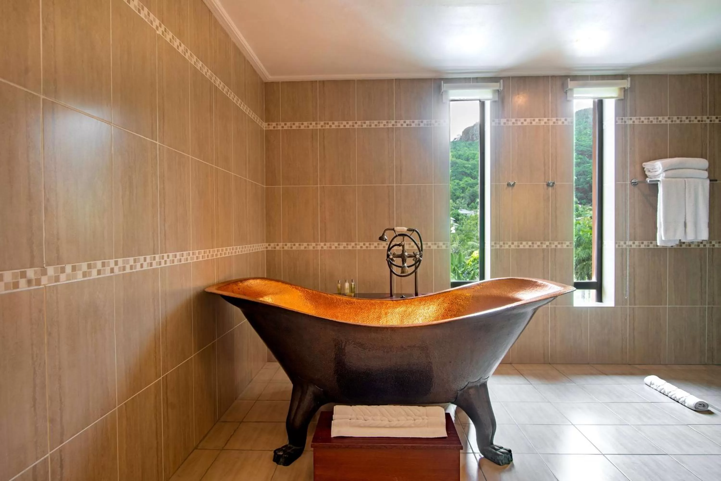 Bathroom in DoubleTree by Hilton Seychelles Allamanda Resort & Spa