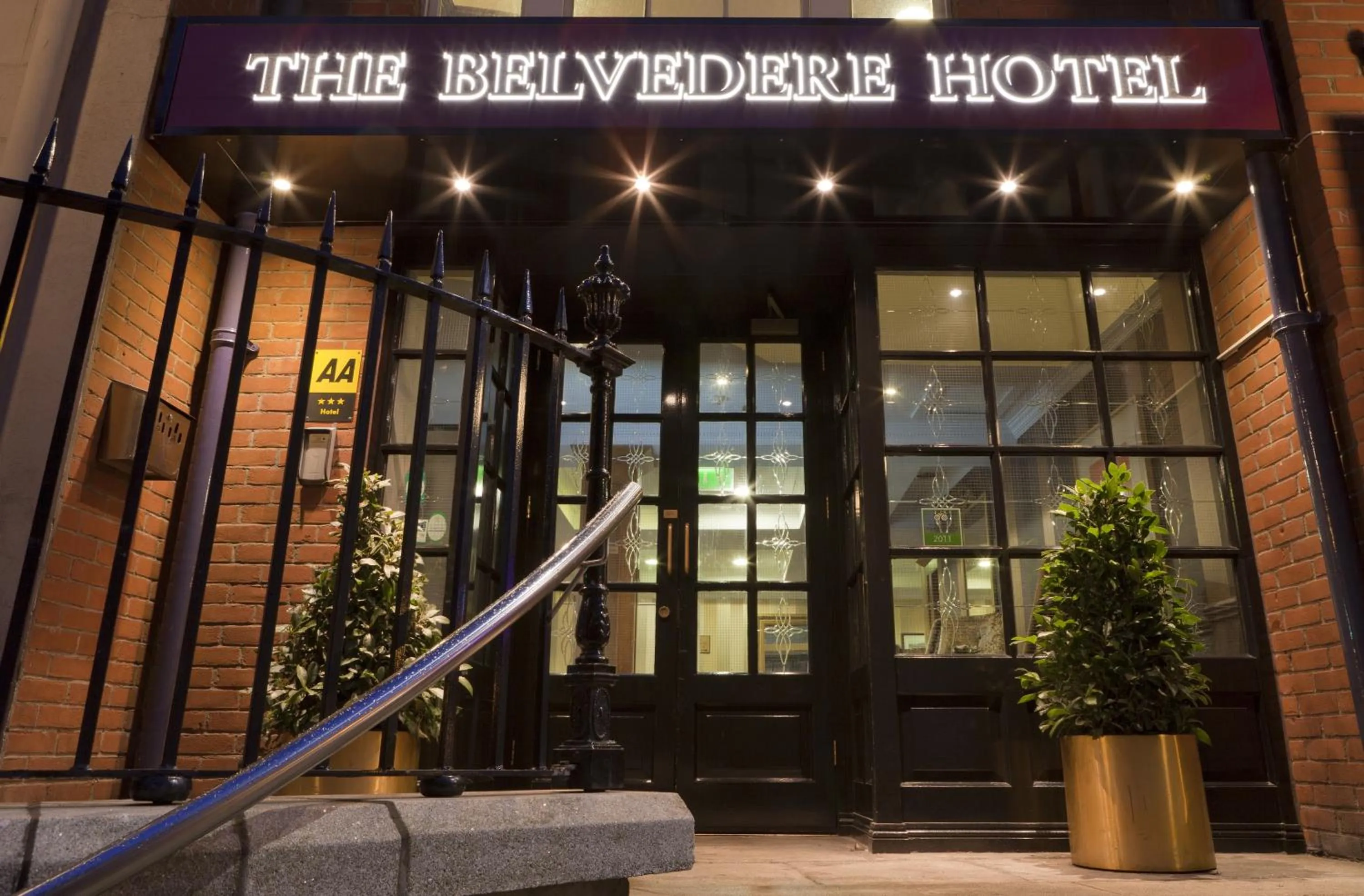 Facade/entrance in Belvedere Hotel, Dublin City Centre