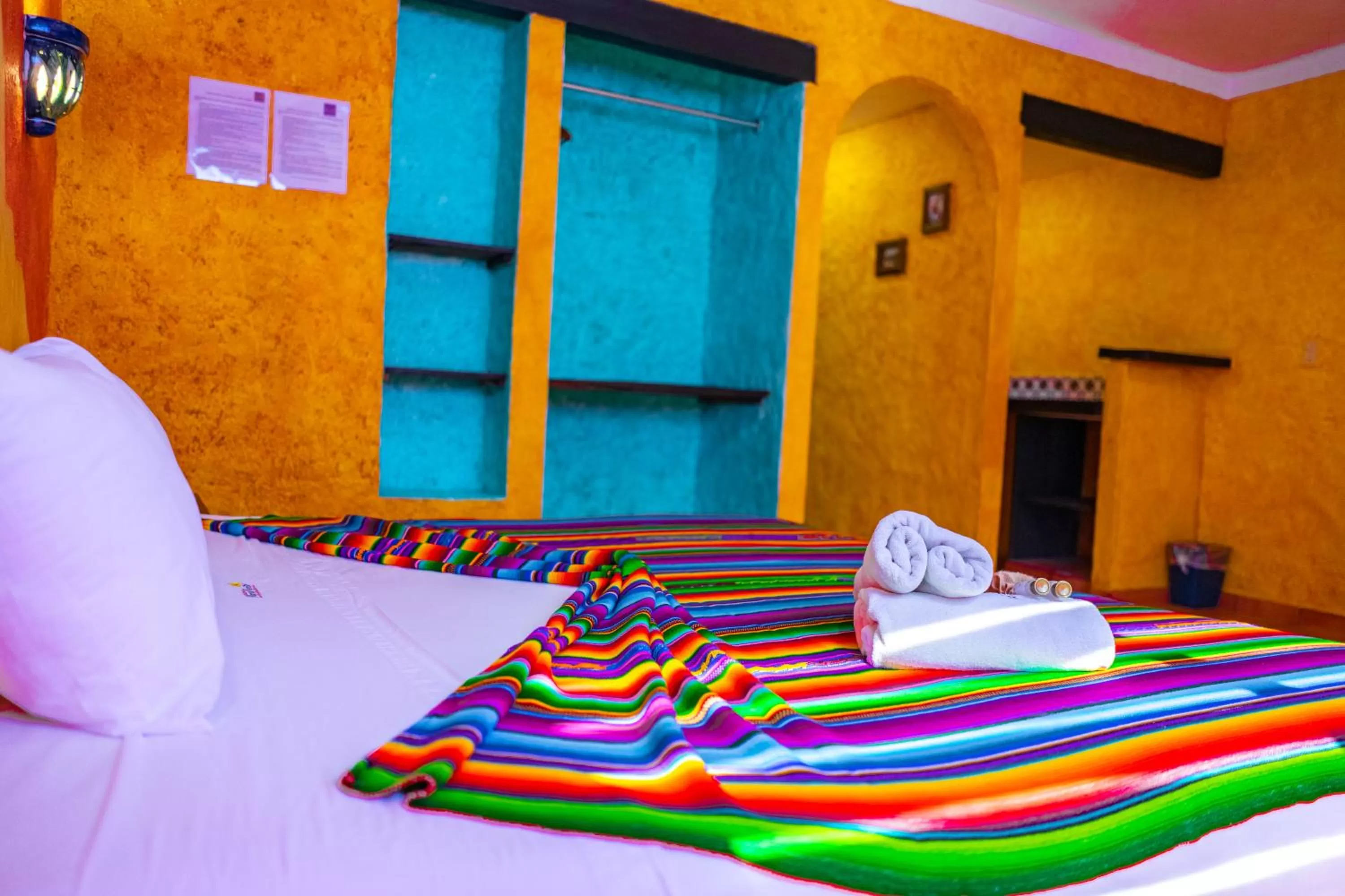 Bed in Hacienda Maria Bonita Hotel