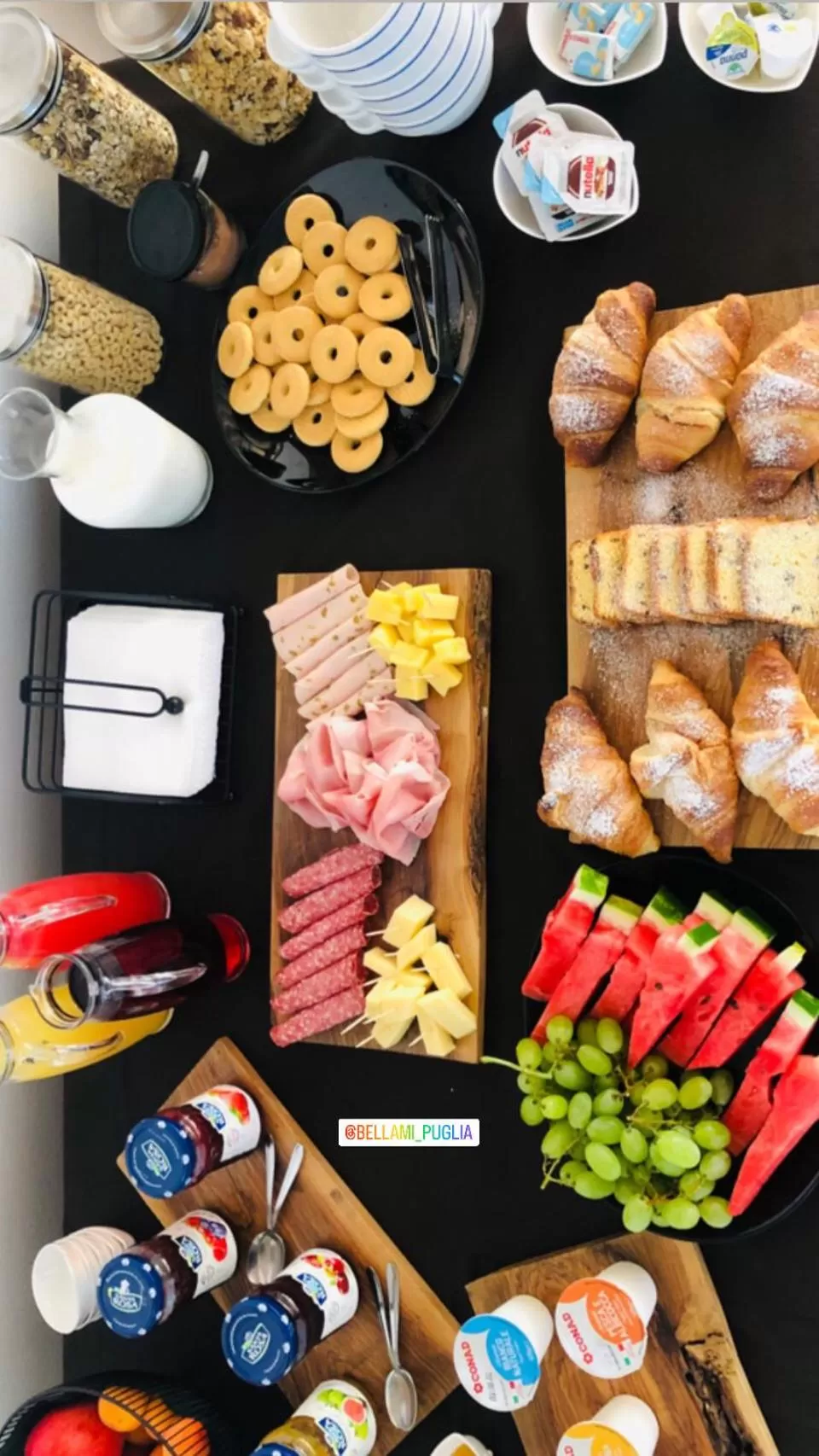 Food and drinks, Food in B&B BELLAMI'