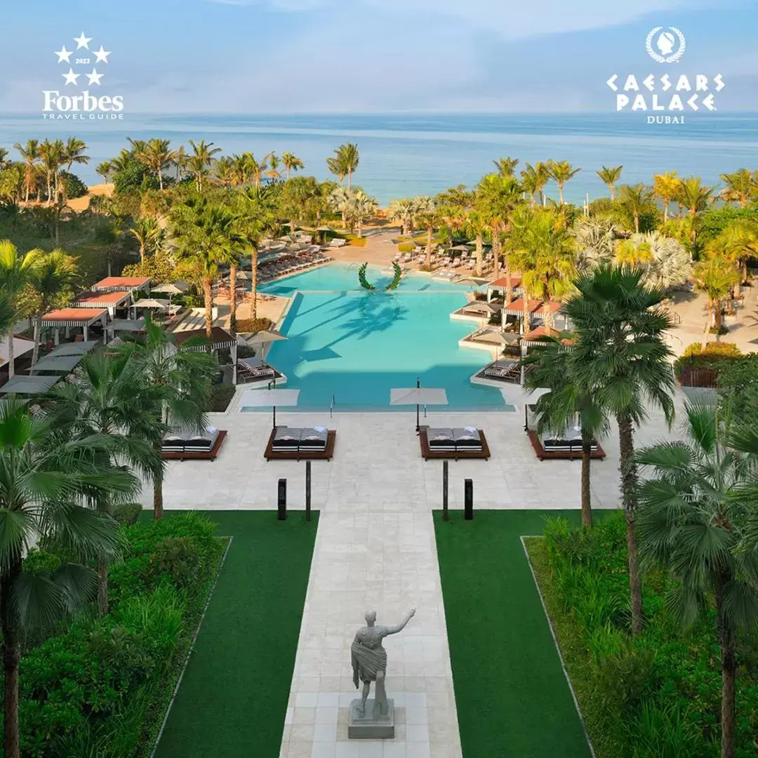 Property building, Pool View in Caesars Palace Dubai Property building, Pool View in Caesars Palace Dubai