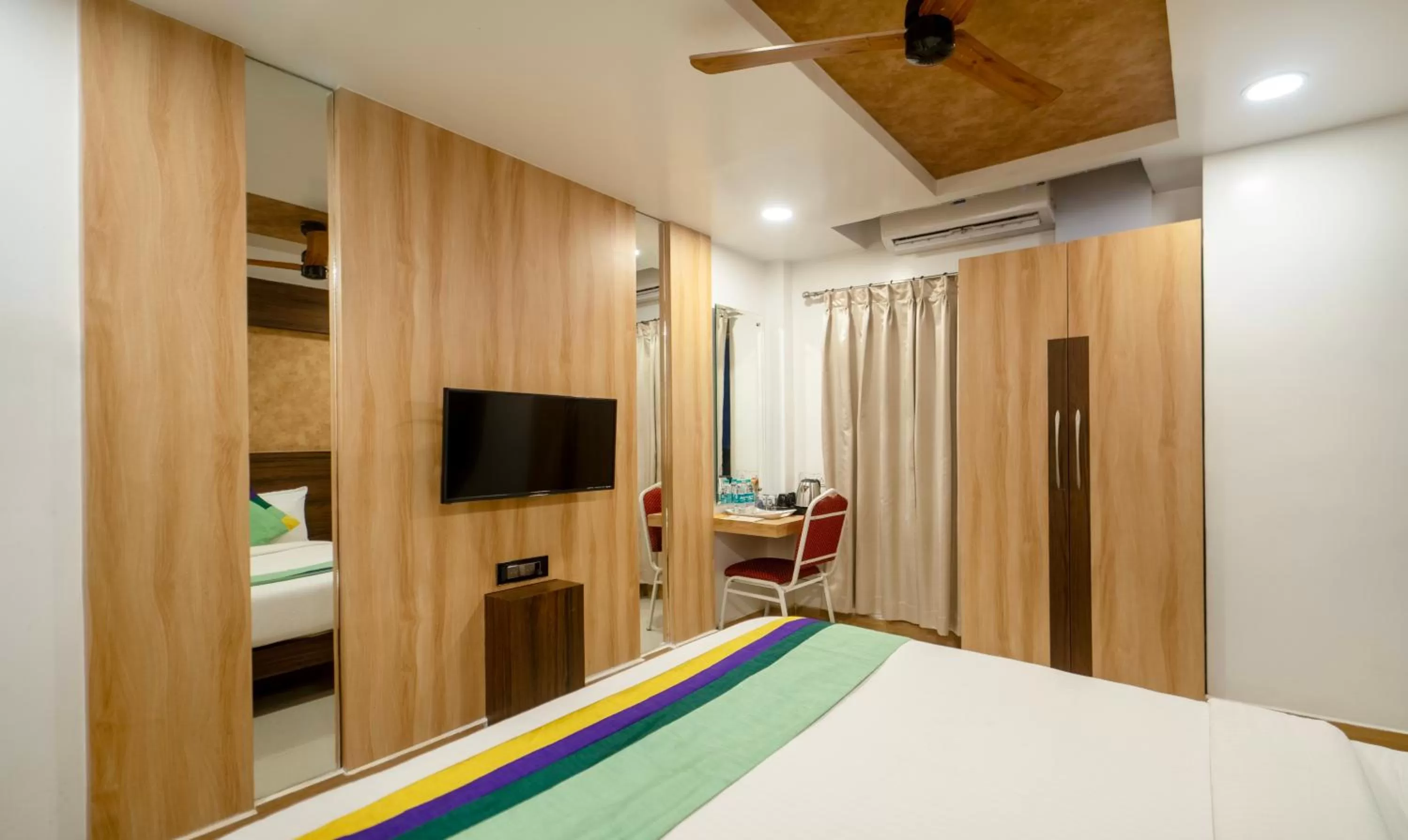 Bedroom, Bed in Treebo Golden Swan Pammal