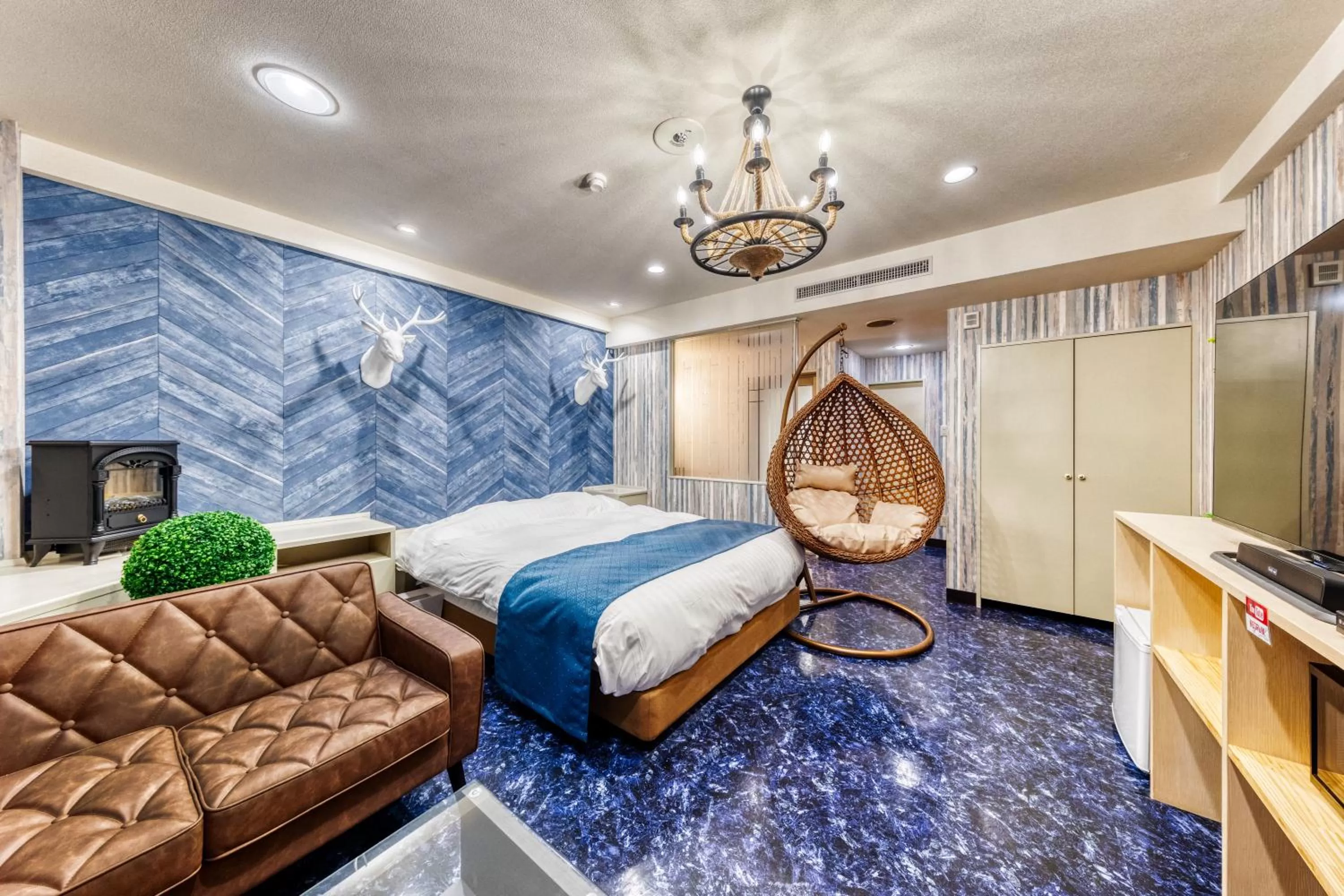 Bed in Hotel Lotus Morioka -Adult Only