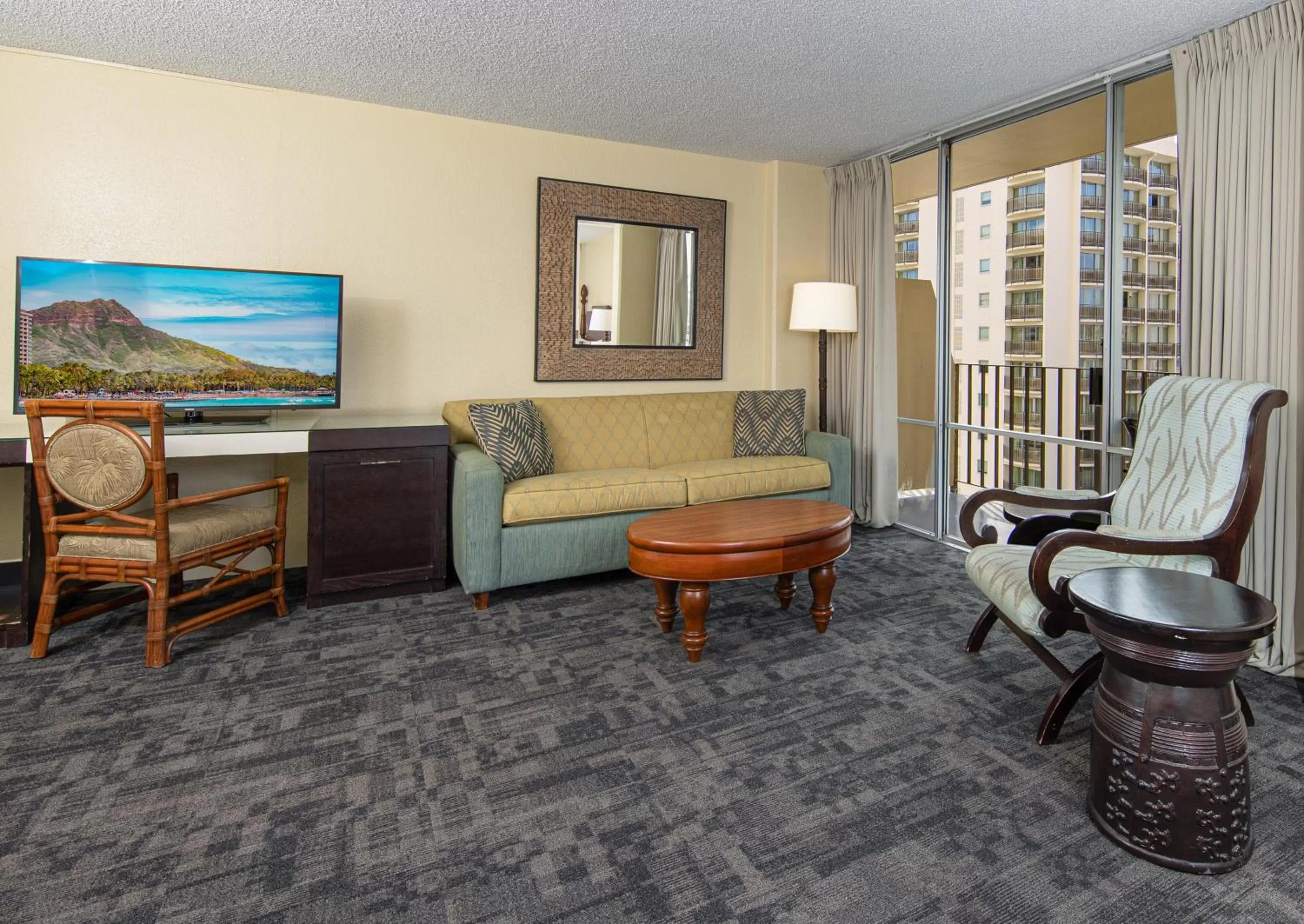 Living room in Ohia Waikiki Studio Suites