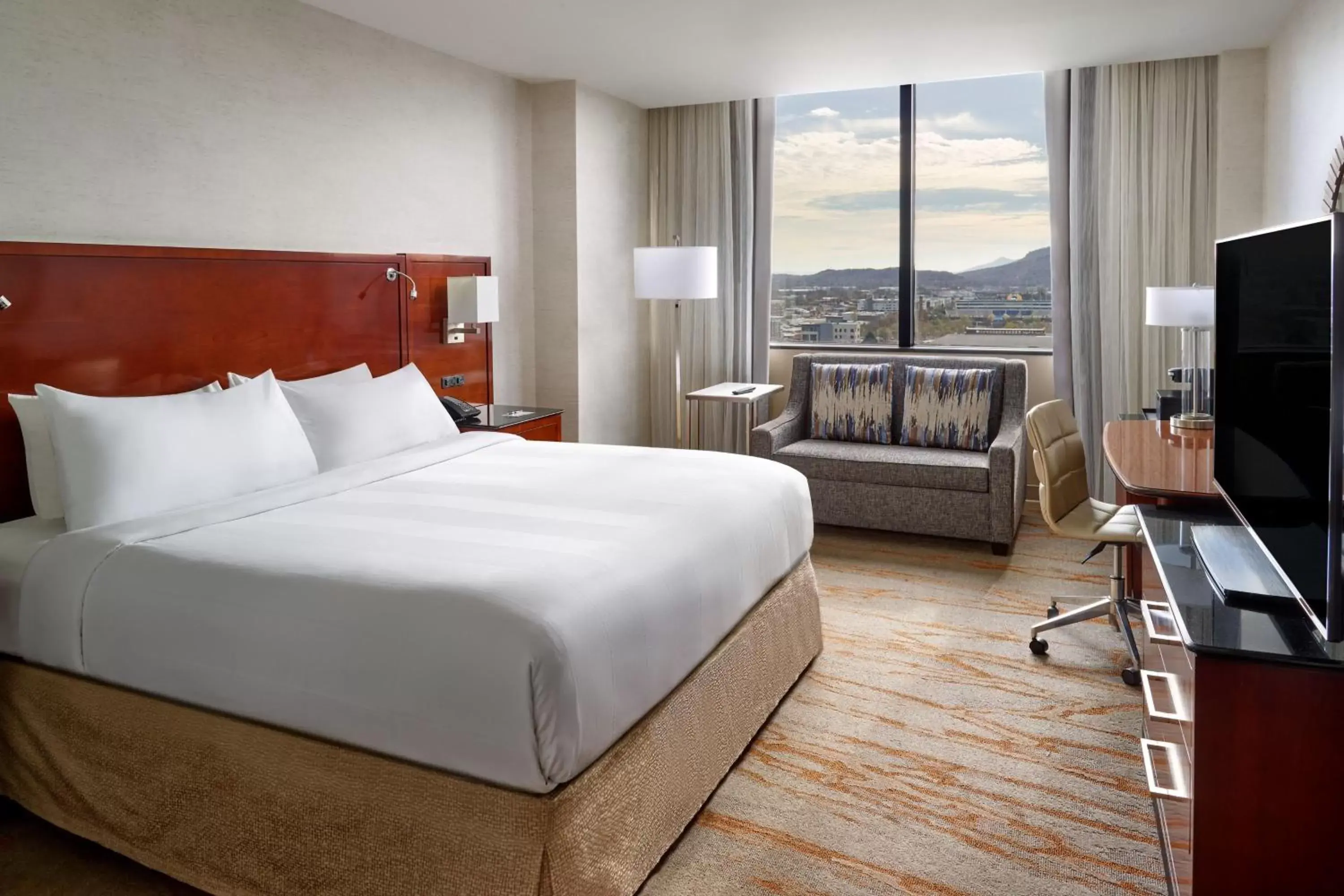 King Room with Roll-in Shower - Mobility Accessible in Chattanooga Marriott Downtown King Room with Roll-in Shower - Mobility Accessible in Chattanooga Marriott Downtown