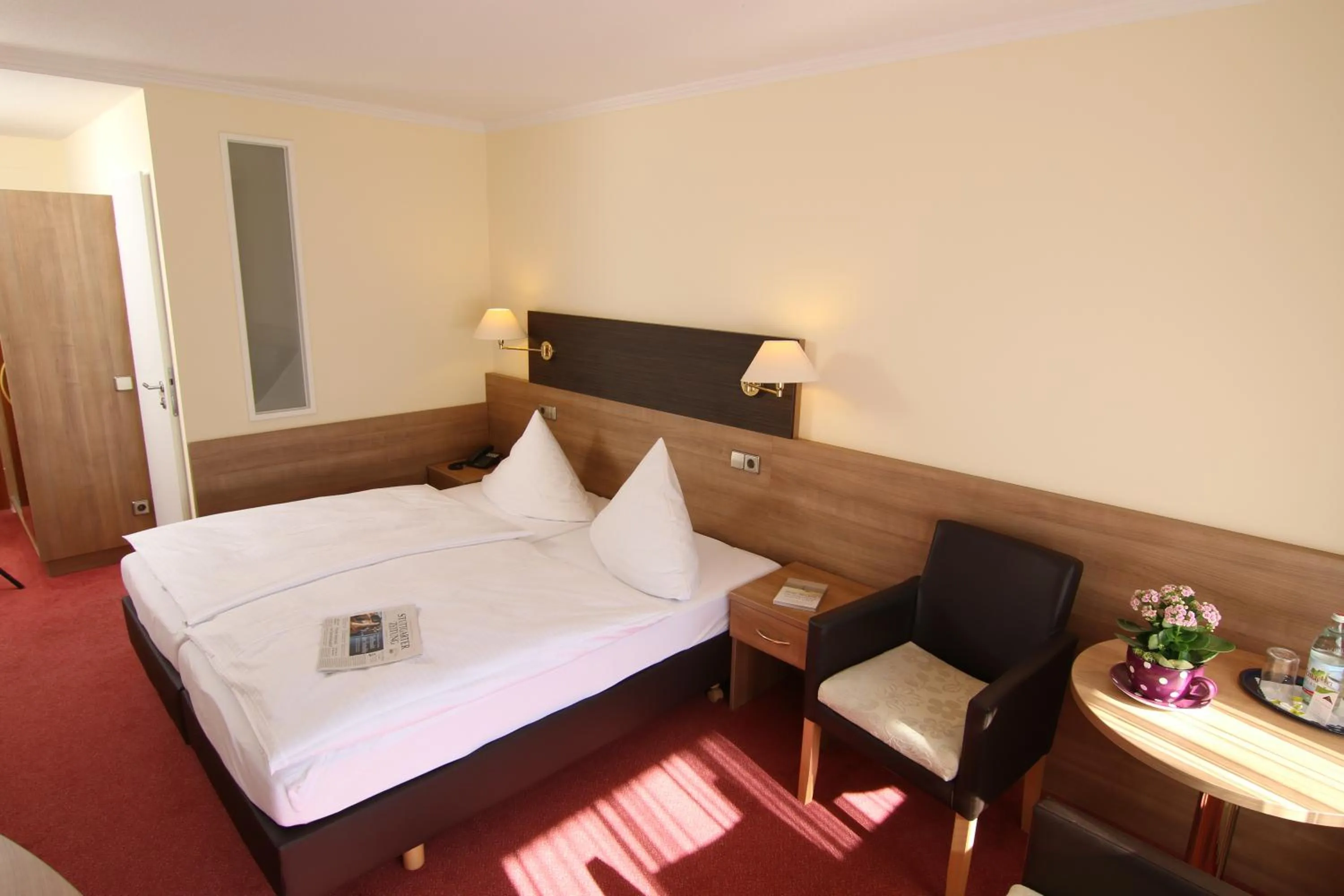 Photo of the whole room, Bed in Hotel Bergfrieden