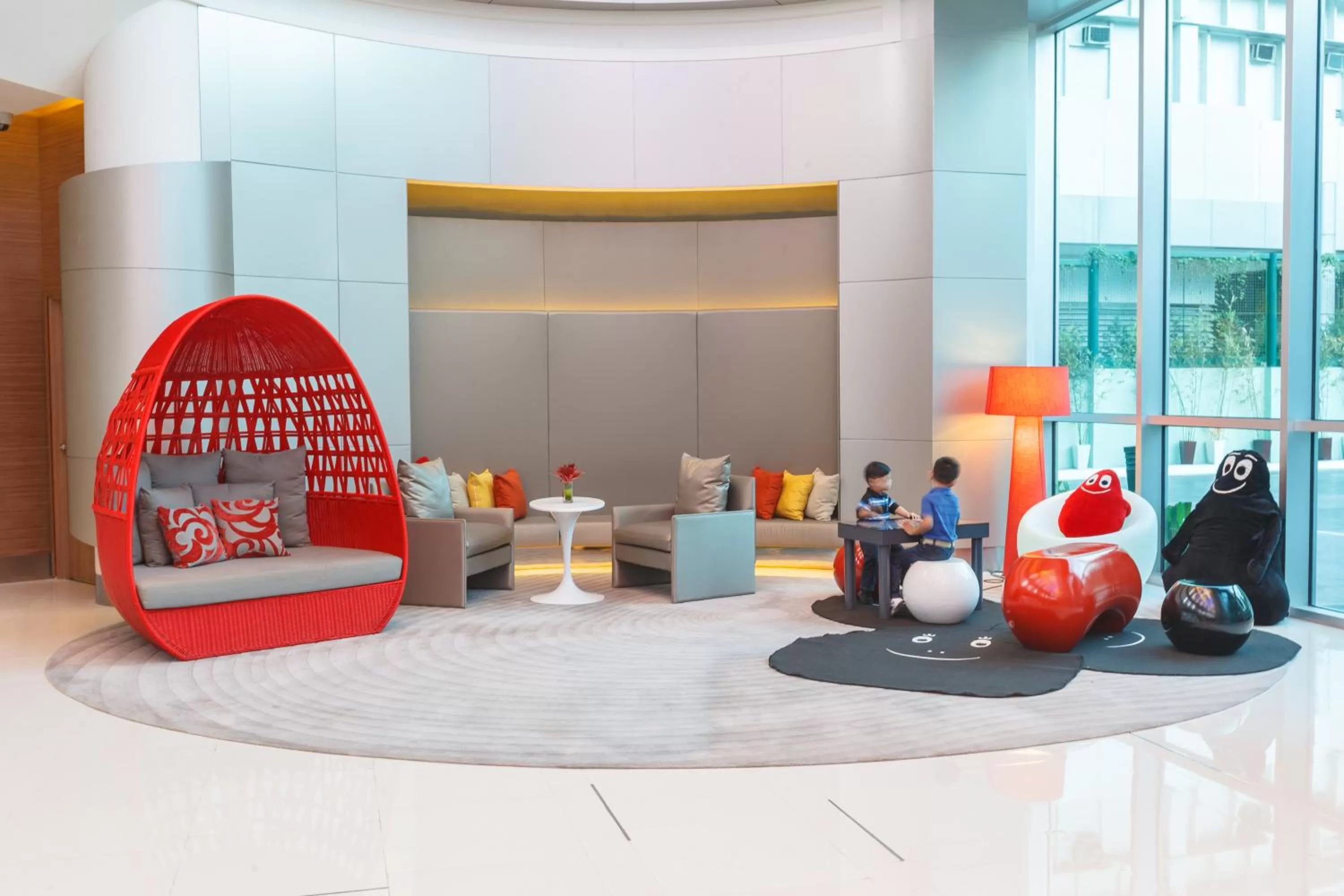 Lobby or reception in Novotel Manila Araneta City Hotel