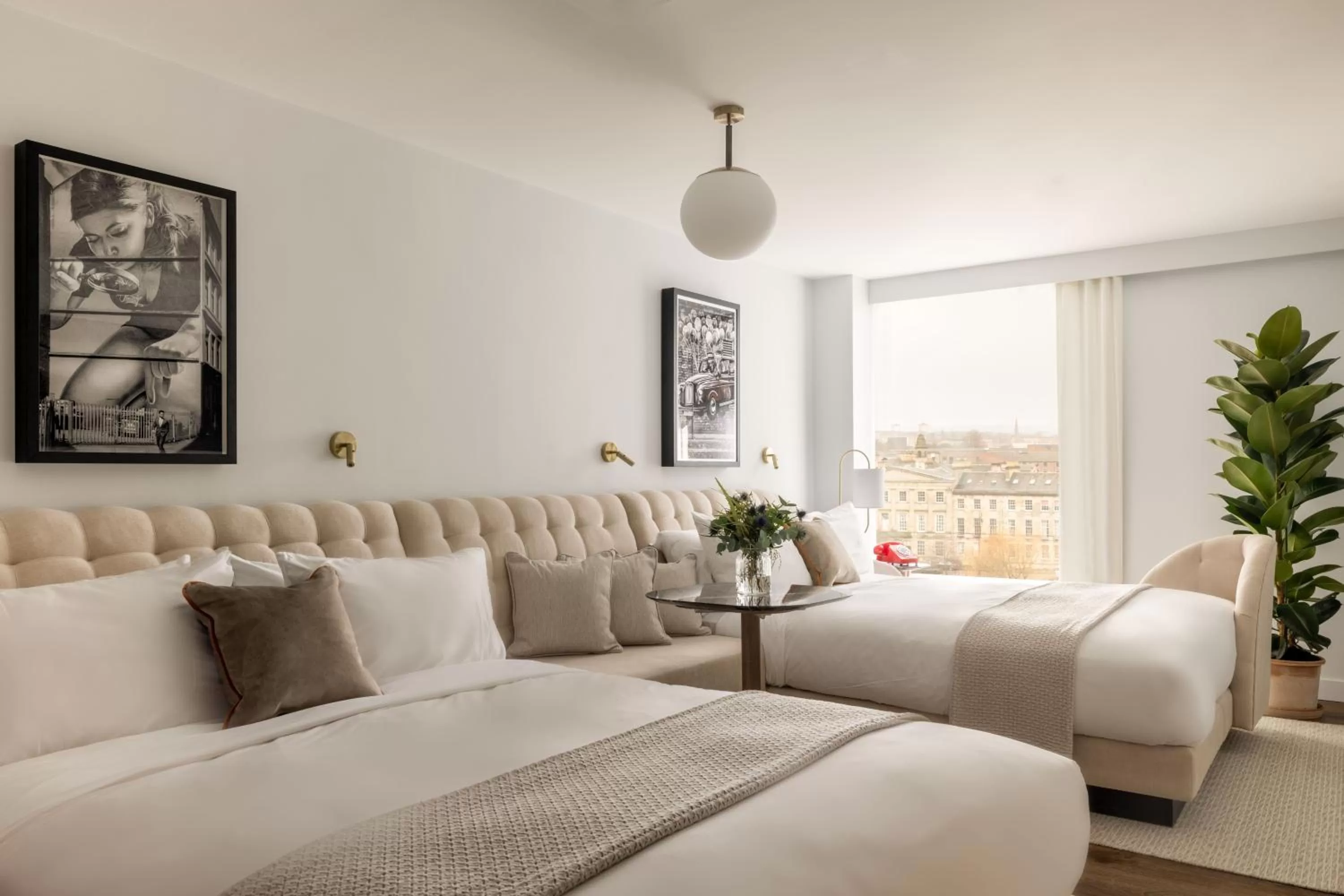 Deluxe Double Room with Two Double Beds in Virgin Hotels Glasgow