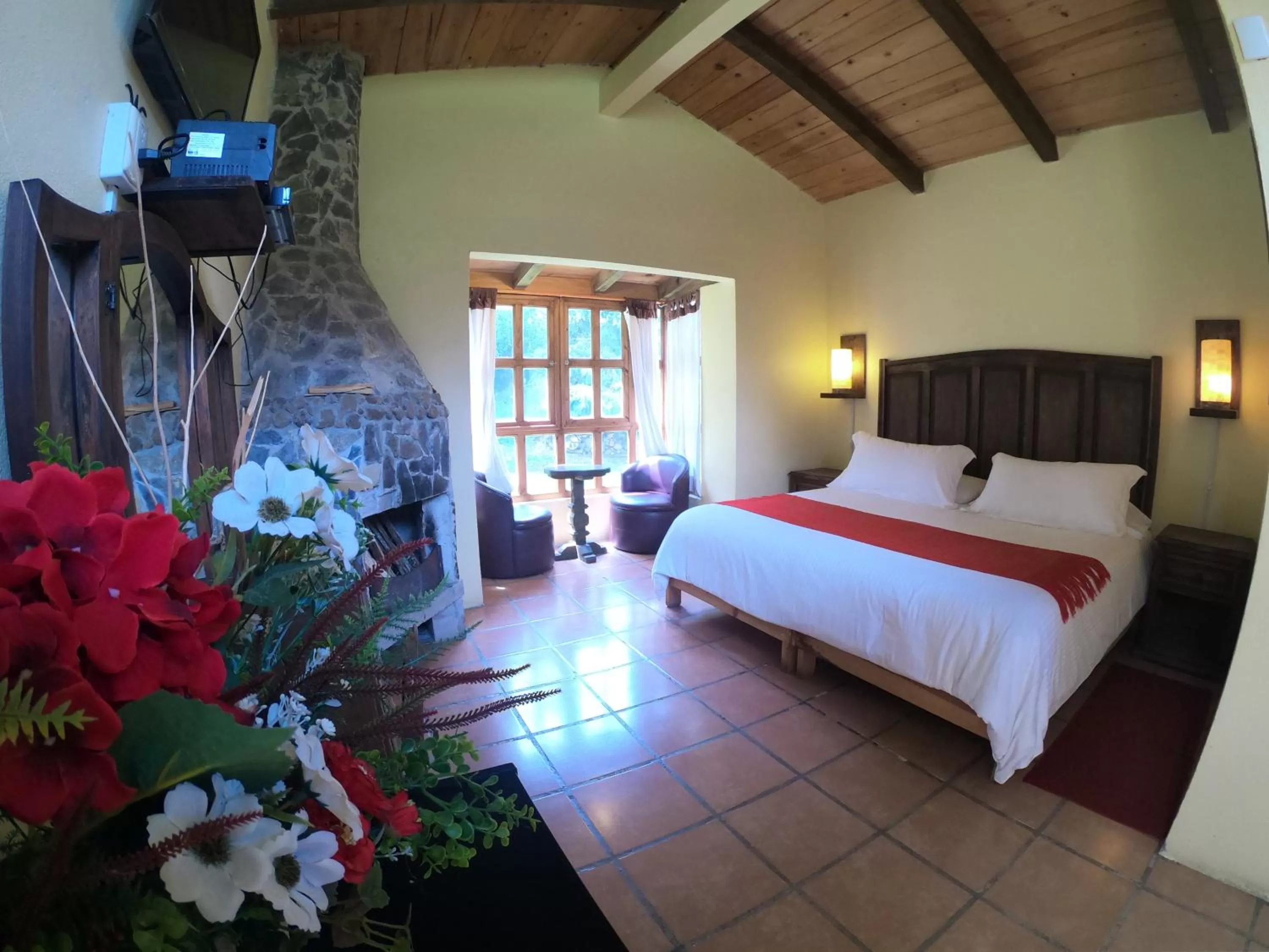 Bed in Cabañas La Cascada