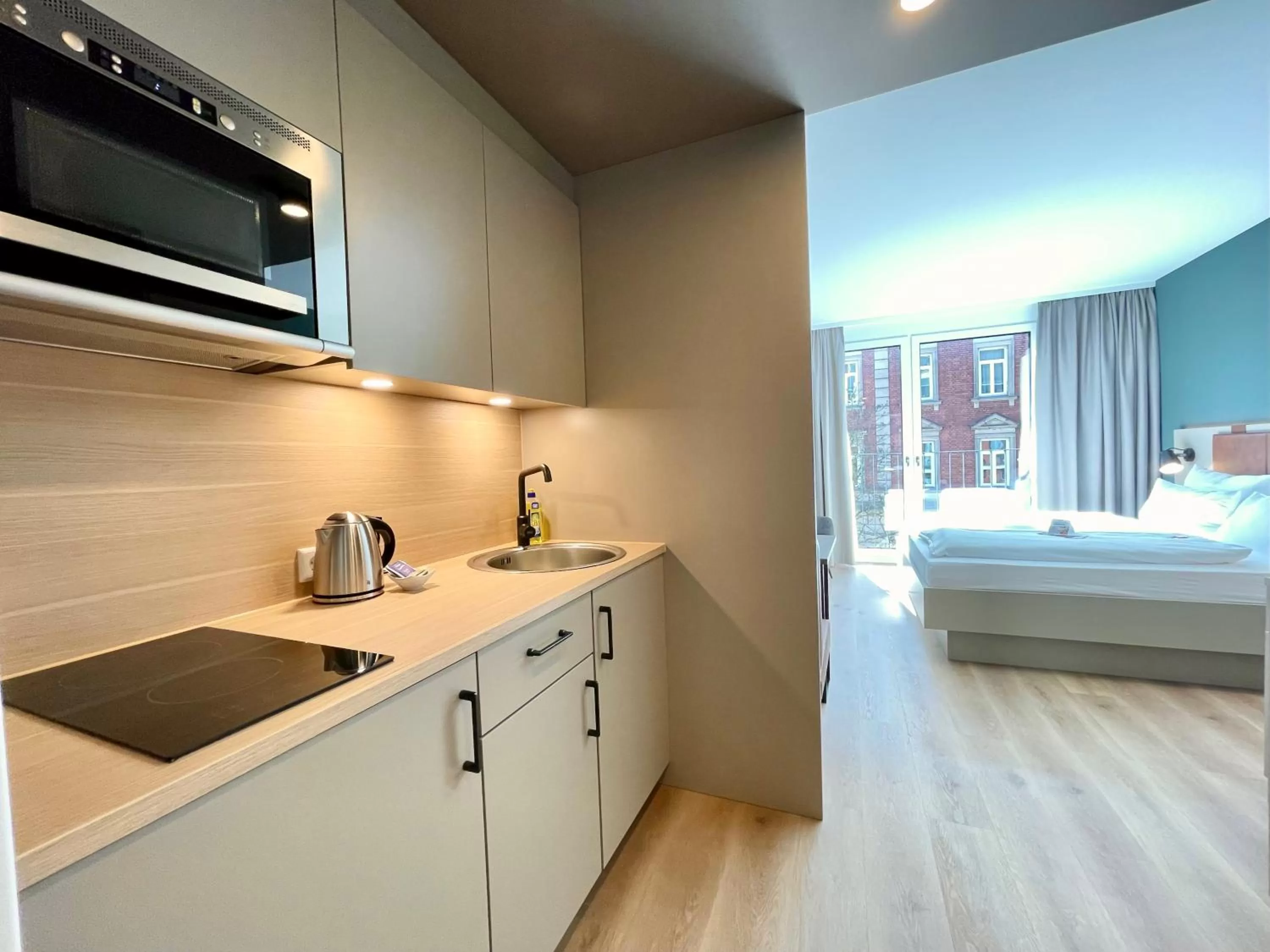 Photo of the whole room, Bed in zeitwohnhaus SUITE-HOTEL & SERVICED APARTMENTS