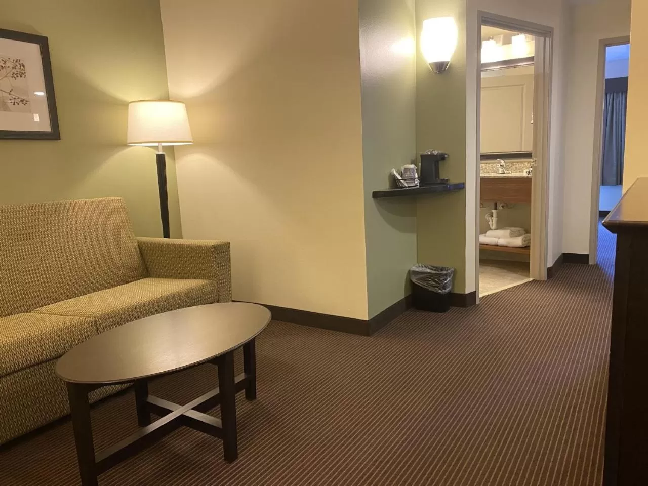 Living room in AmericInn by Wyndham Hartford SD