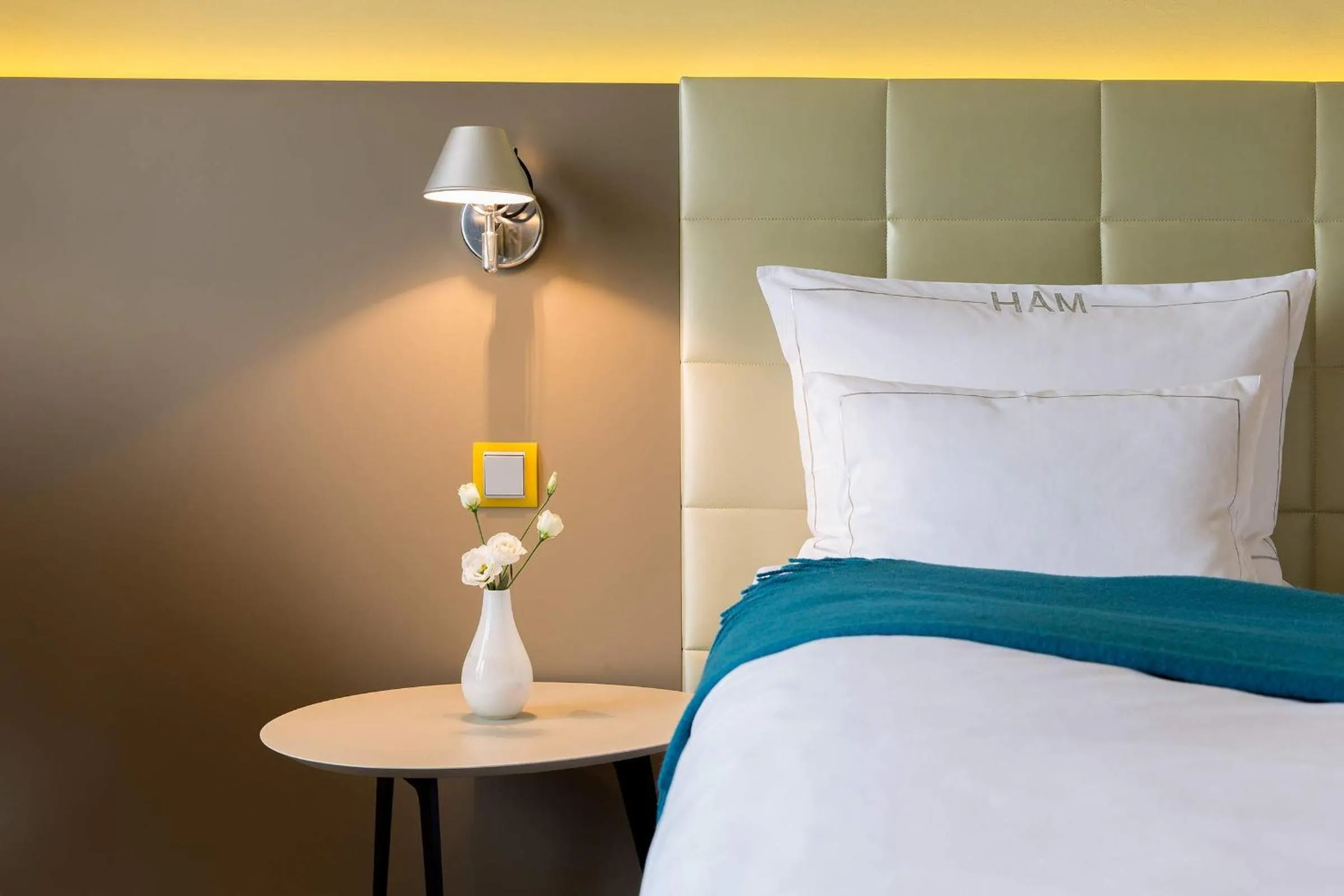 Bed in Hotel AM MEER & Spa